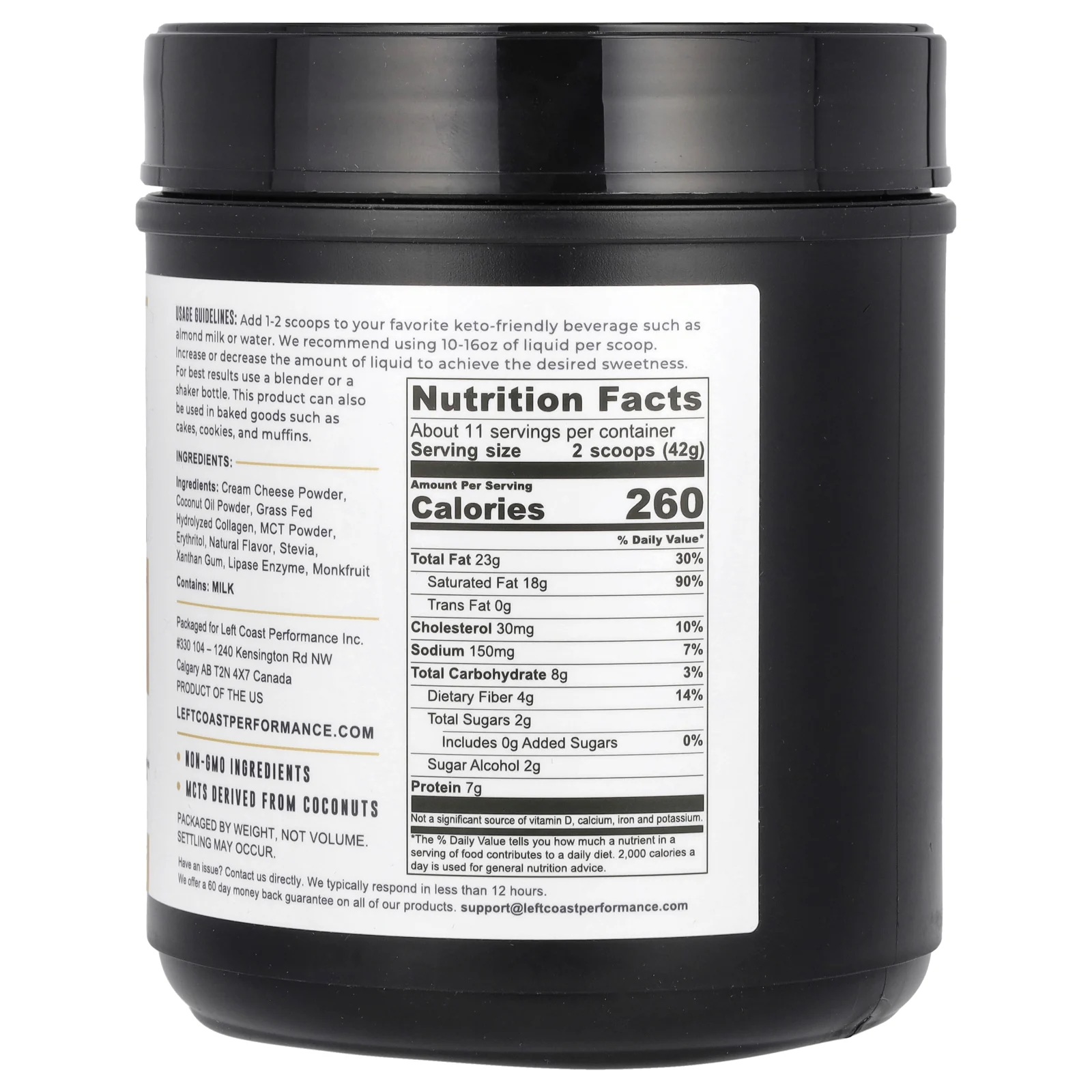 Left Coast Performance, Keto Shake, чизкейк, 454 г (16 унций)