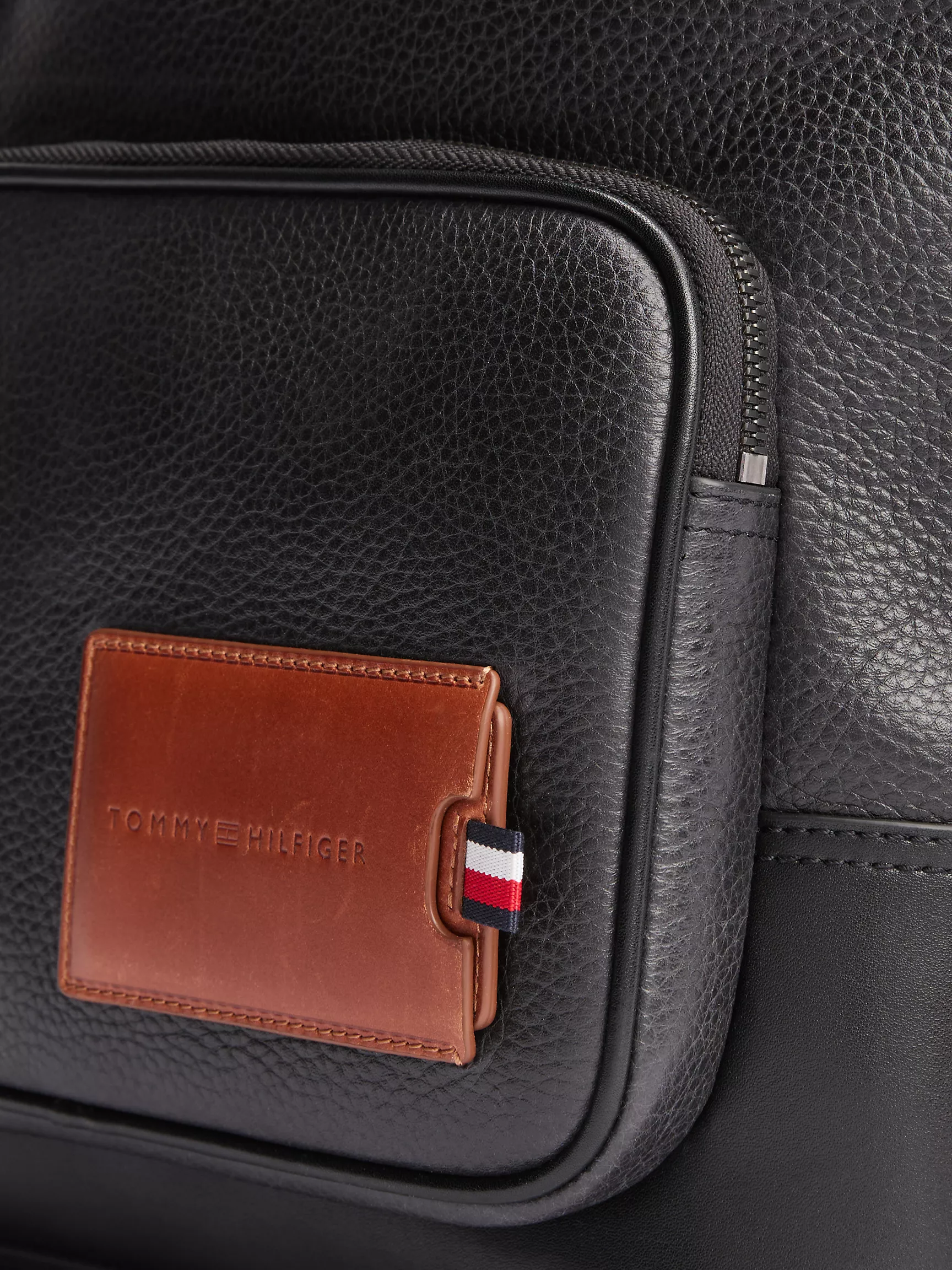 Мужская сумка Tommy Hilfiger, Кожаный рюкзак Tommy Casual Prep