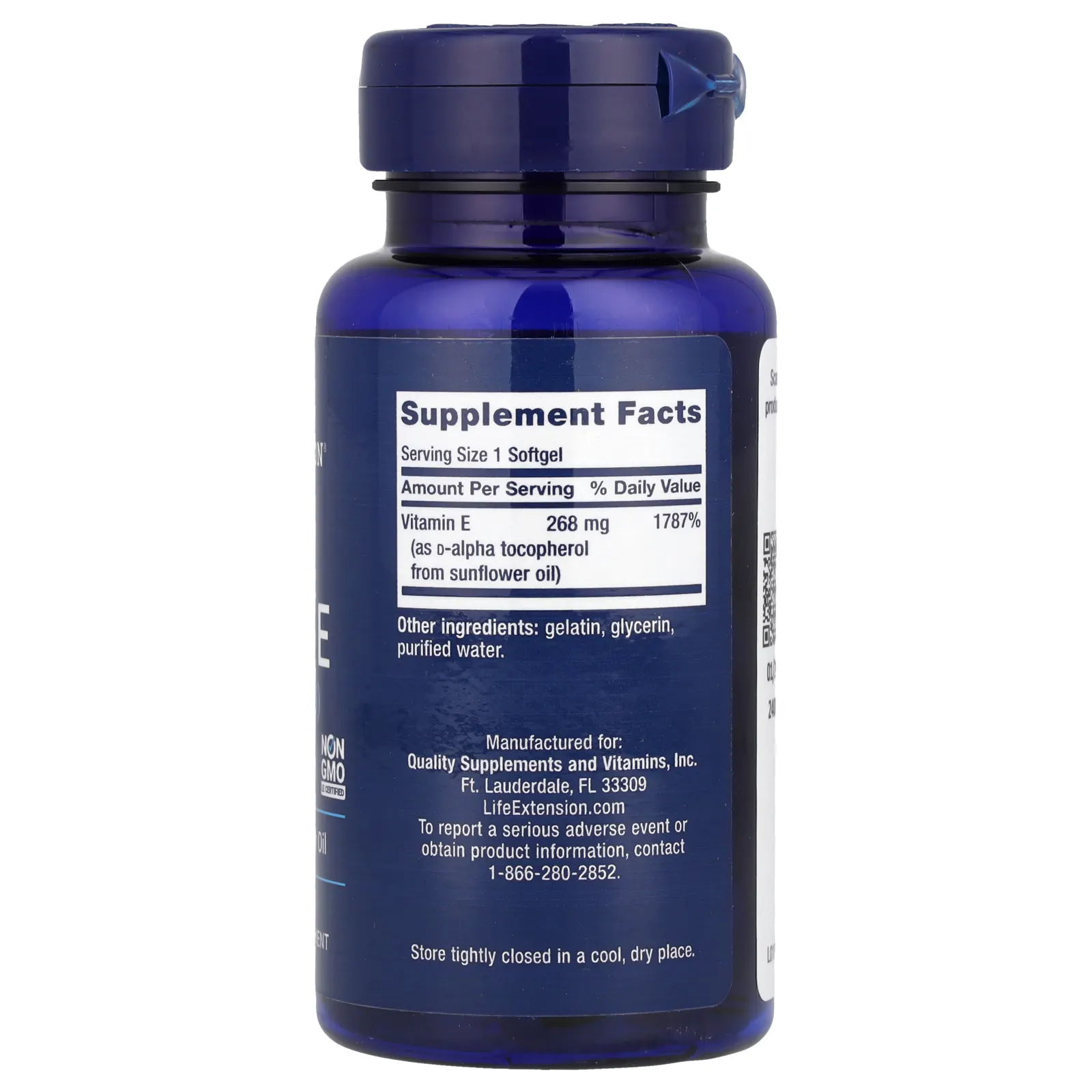 Life Extension, супервитамин E, 268 мг (400 МЕ), 90 капсул