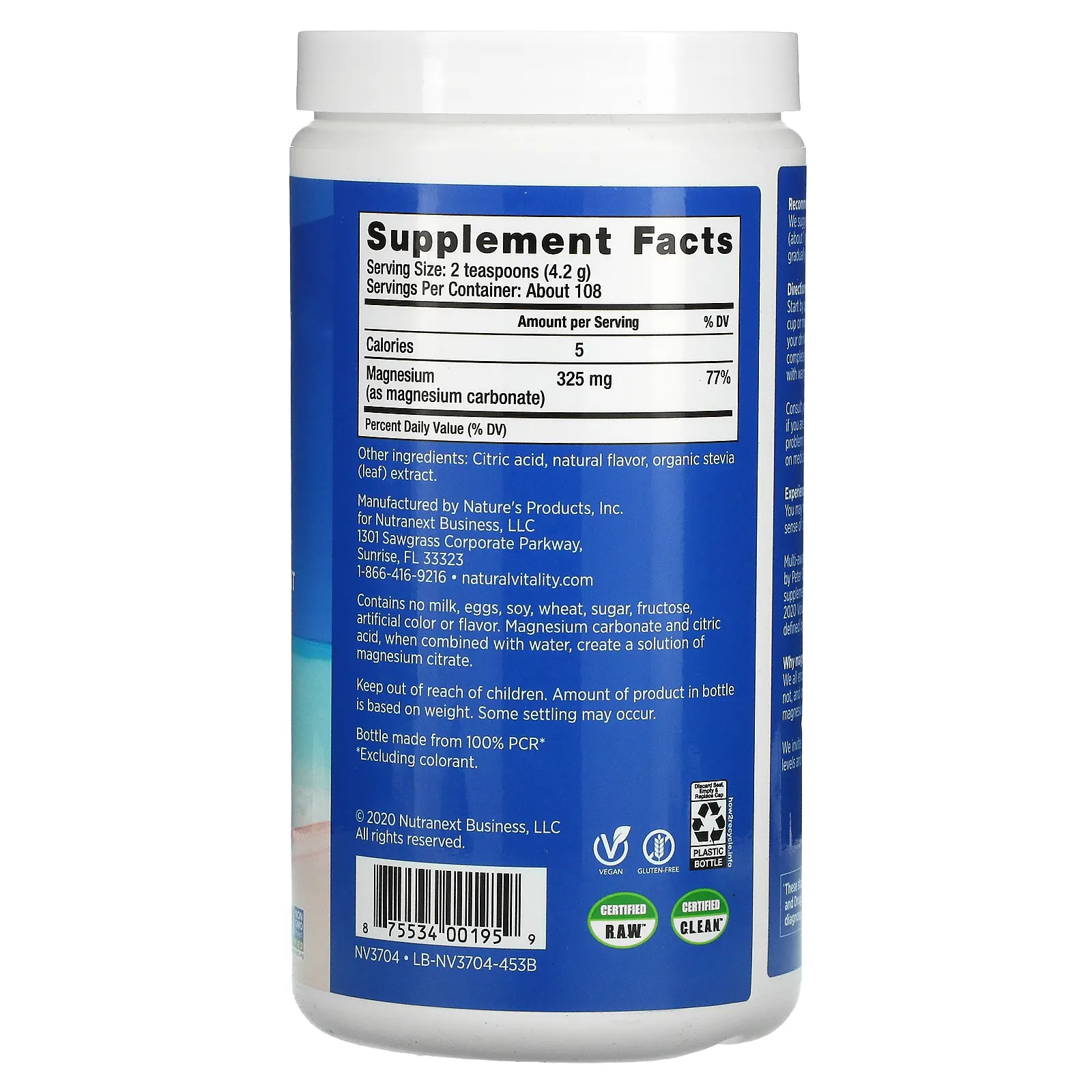 Natural Vitality, CALM, антистрессовая смесь для напитков, вишня, 453 г (16 унций)