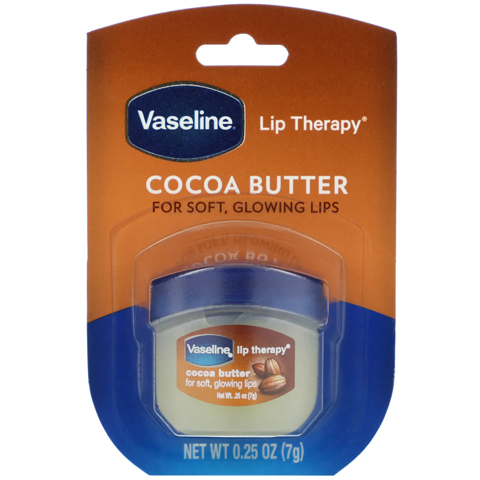 Vaseline, уход для губ, какао-масло, 7 г (0.25 унций)