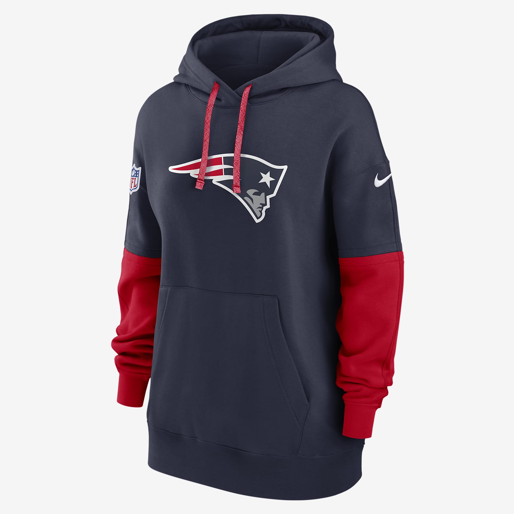 New England Patriots Sideline Essential Women's Nike NFL Pullover Hoodie