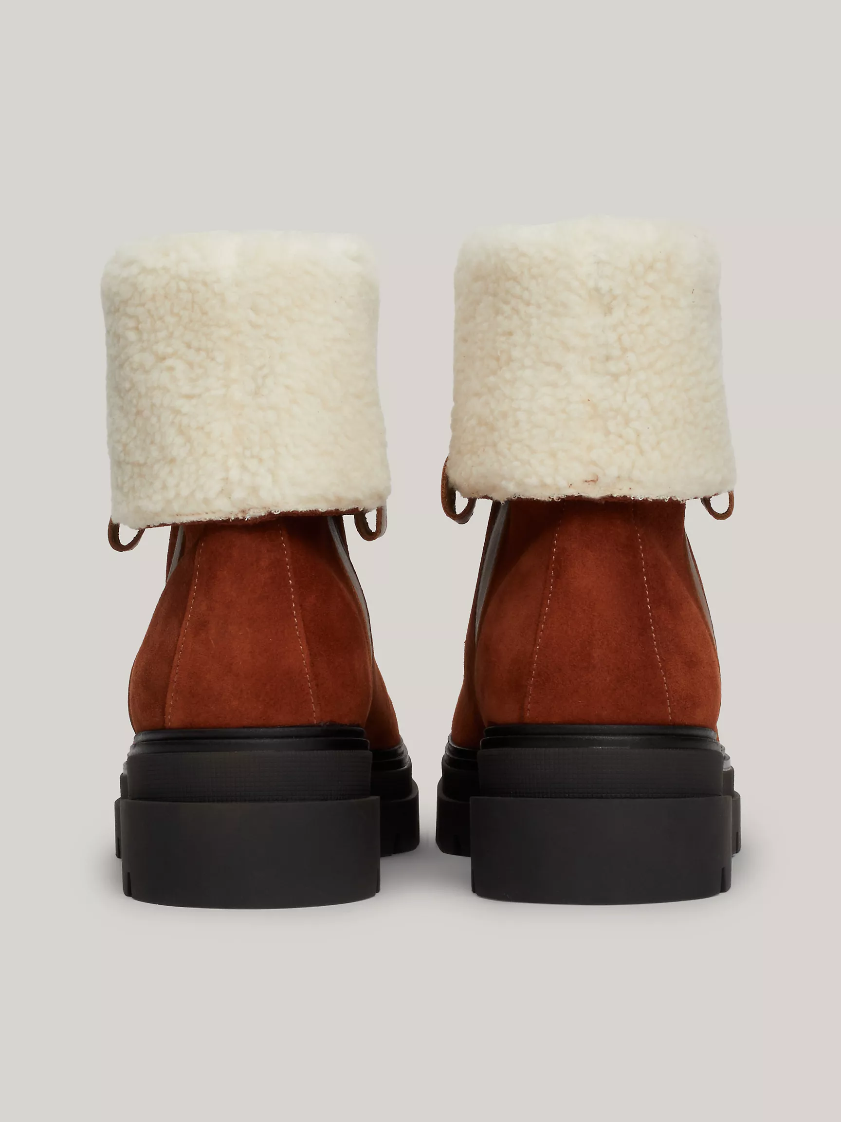 Женские ботинки Tommy Hilfiger, Подкладные замшевые ботинки с отворотом