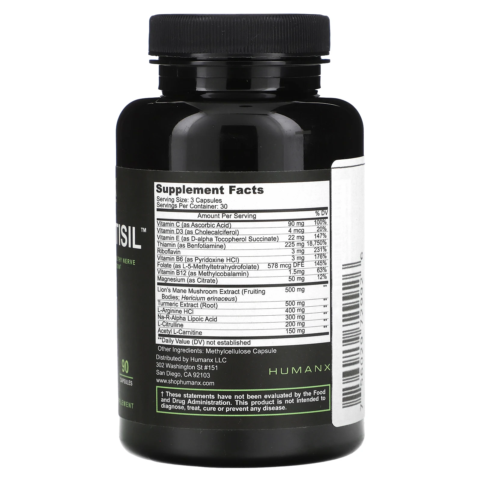 Humanx, циатисил, 2445 мг, 90 капсул (815 мг в 1 капсуле)