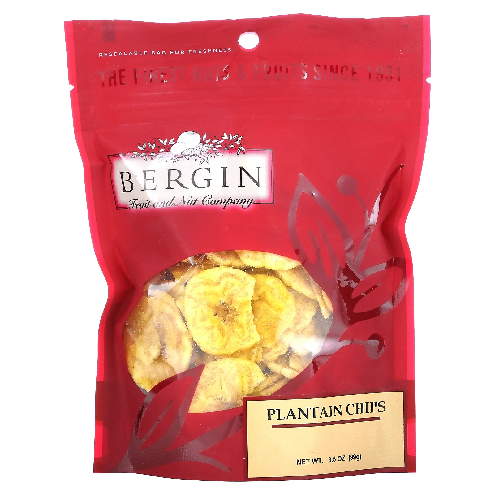 Bergin Fruit and Nut Company, Подорожник (кусочки), 99 г (3,5 унции)