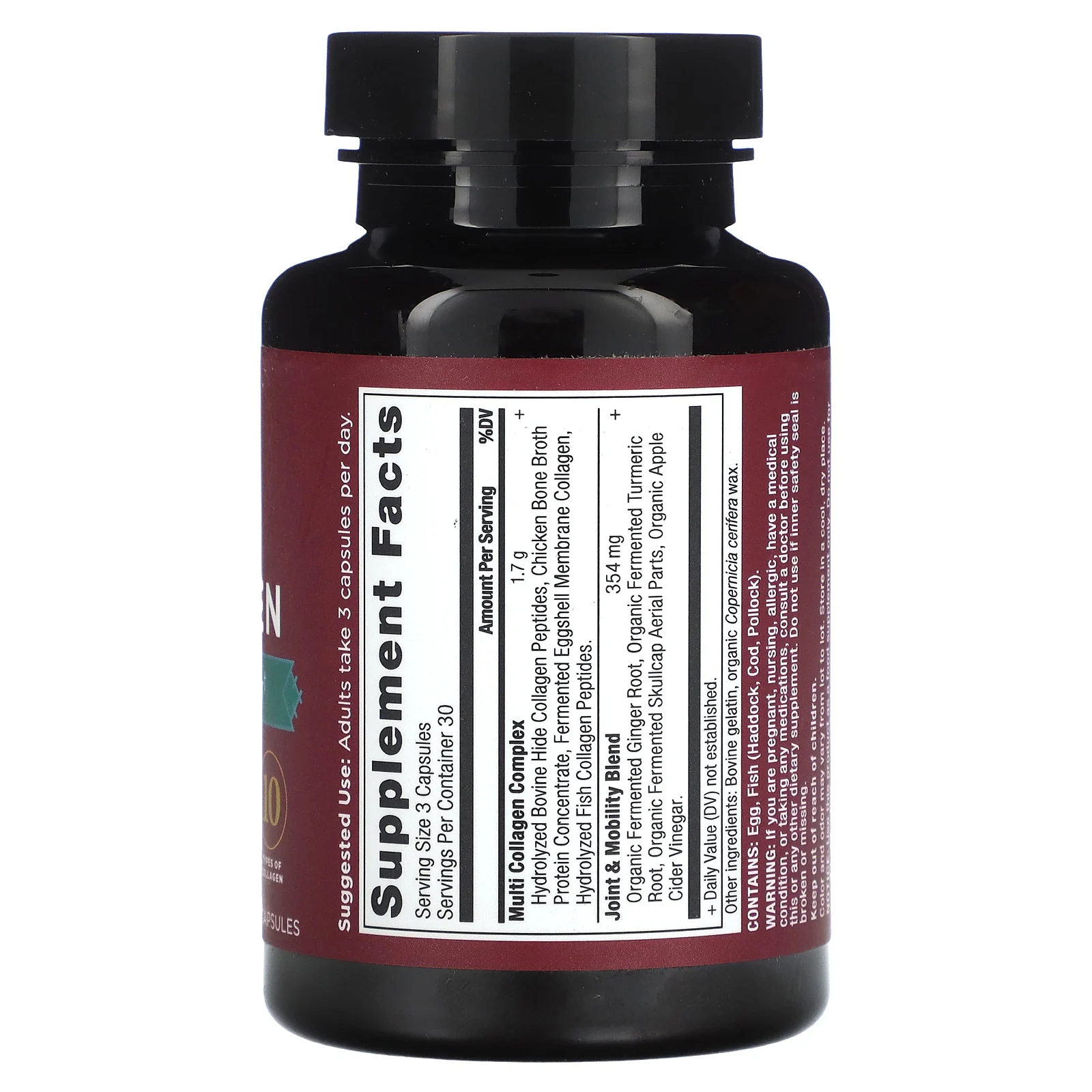 Ancient Nutrition, комплекс коллагенов, для суставов и подвижности, 90 капсул