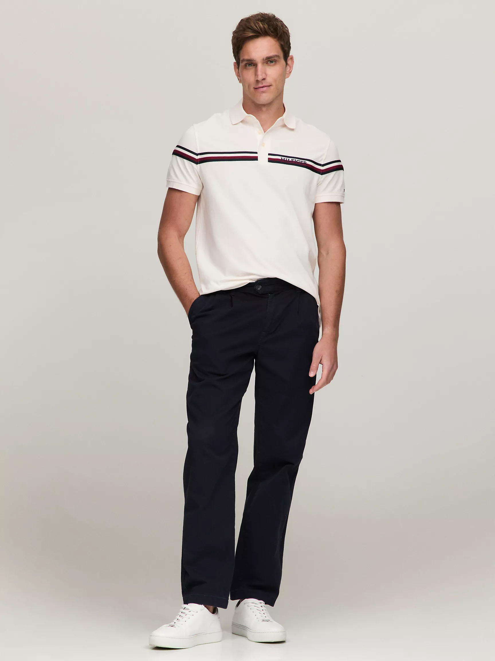 Мужское поло Tommy Hilfiger, Стандартное поло Monotype в полоску