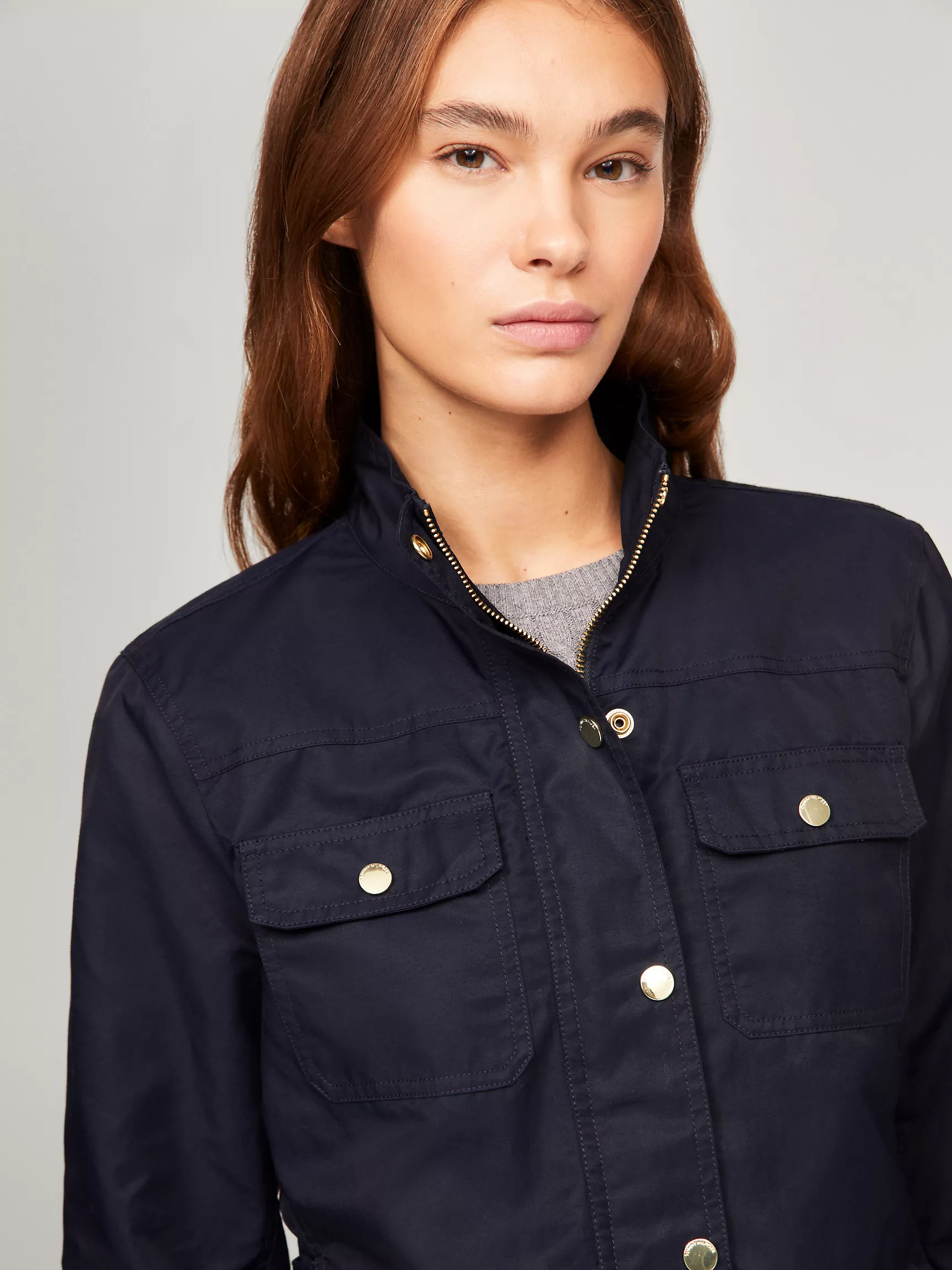 Женская куртка Tommy Hilfiger, Вощёная утилитарная куртка