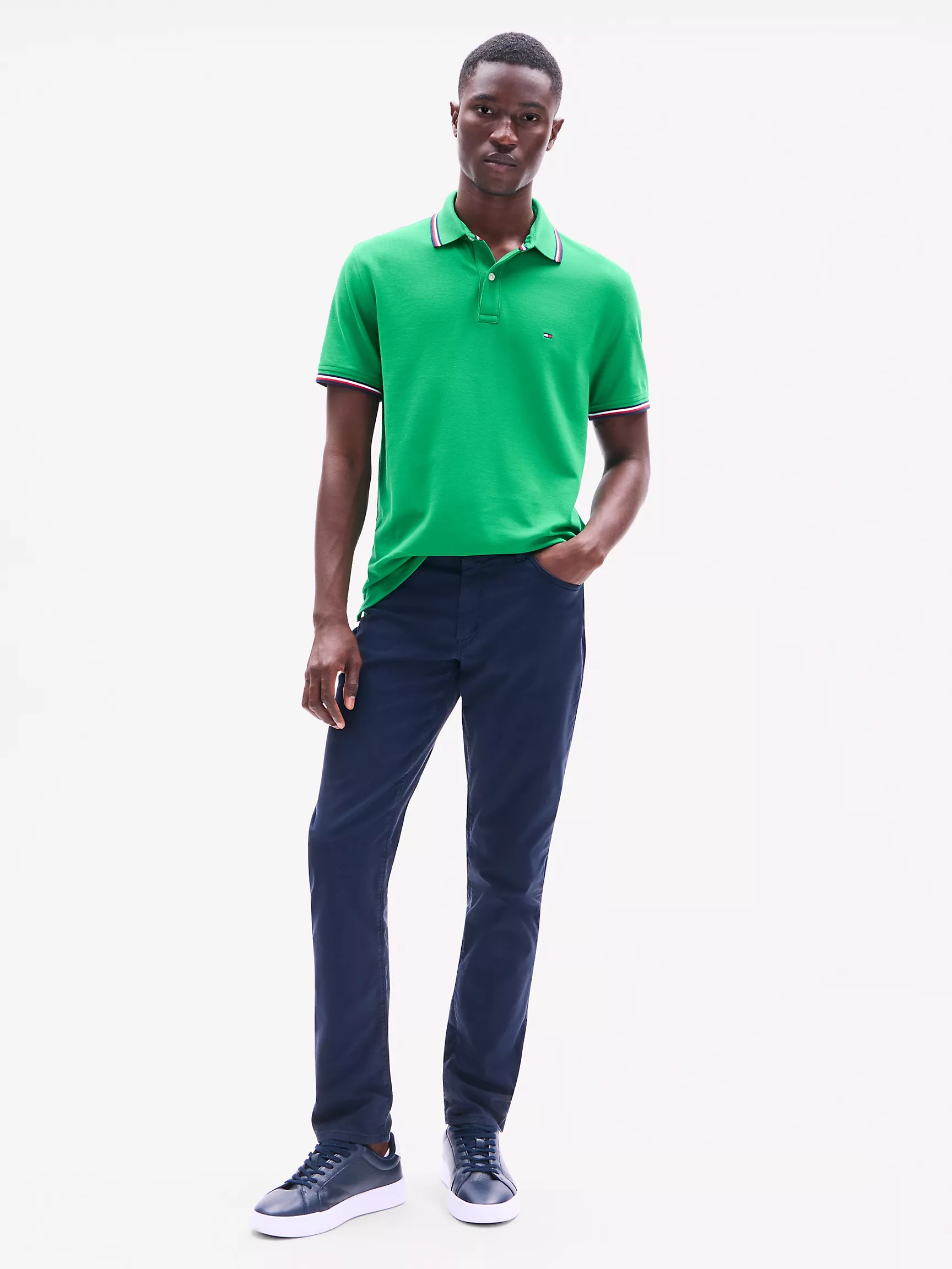 Мужское поло Tommy Hilfiger, Влагоотводящее поло Tommy стандартного кроя