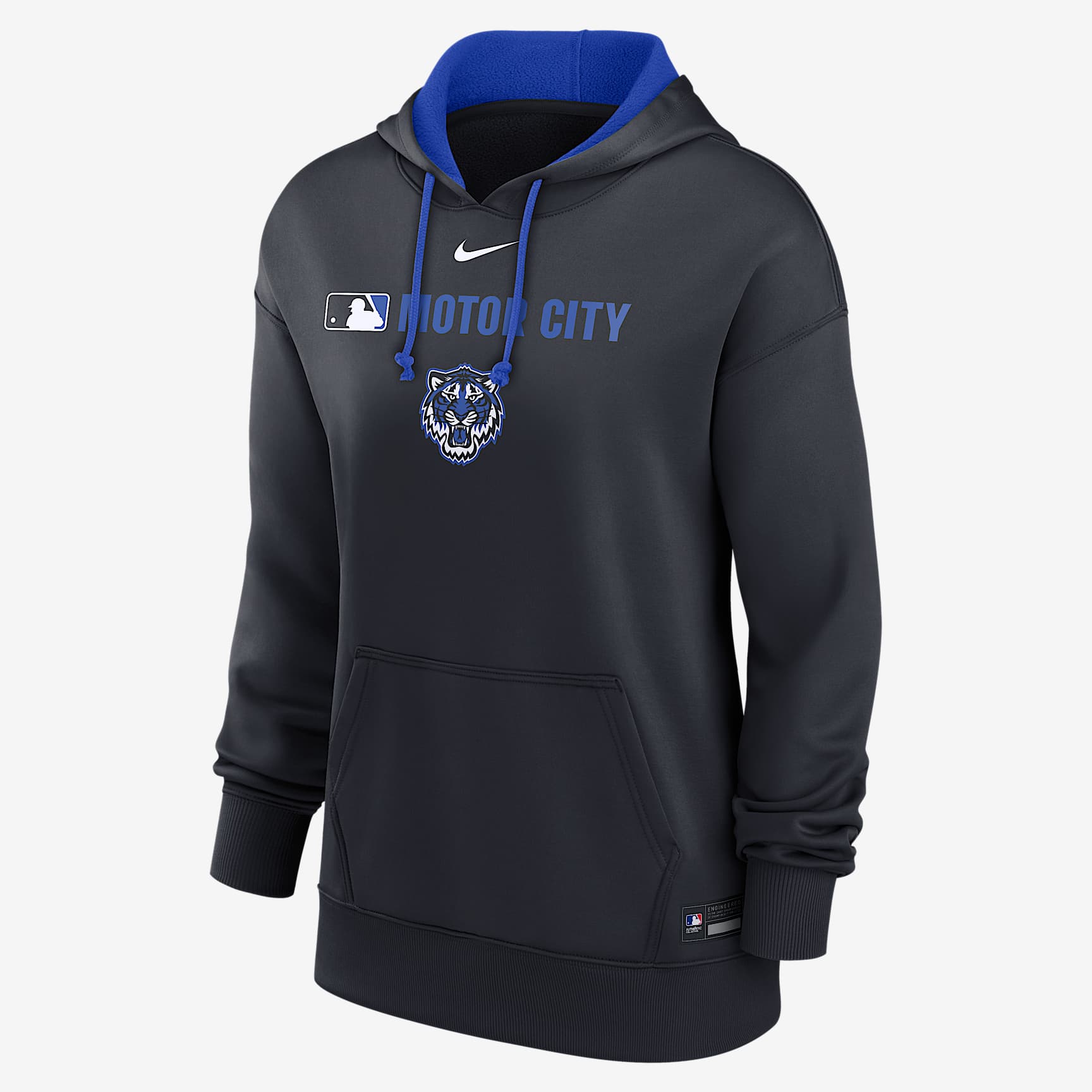 Detroit Tigers Authentic Collection City Connect Women's Nike Therma MLB Pullover Hoodie