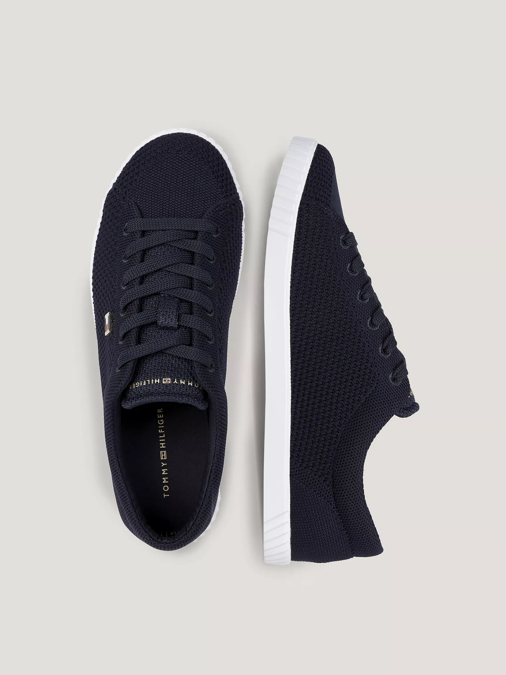 Женские кроссовки Tommy Hilfiger, Вязаные низкие кеды