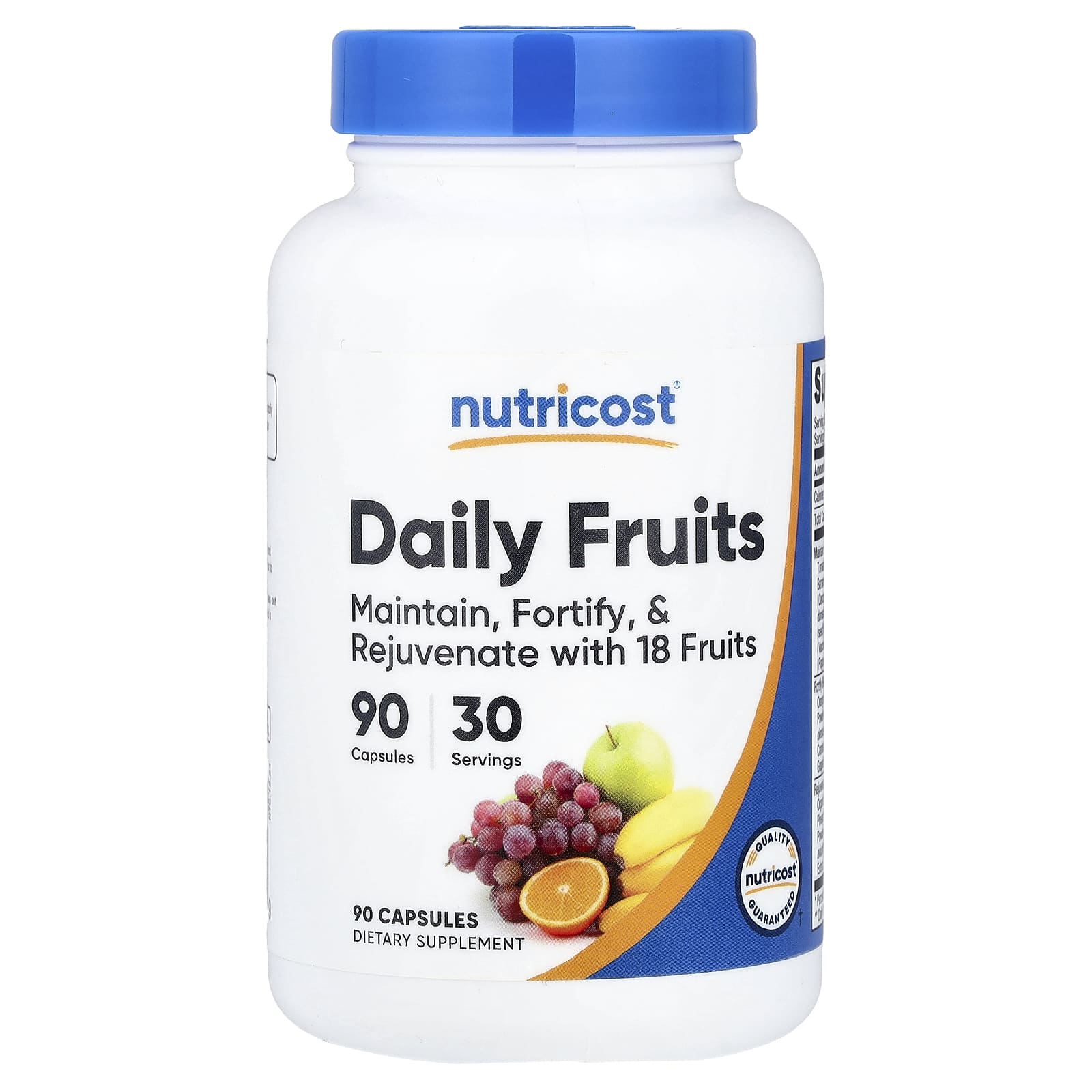 Nutricost, Daily Fruits, фрукты, 90 капсул