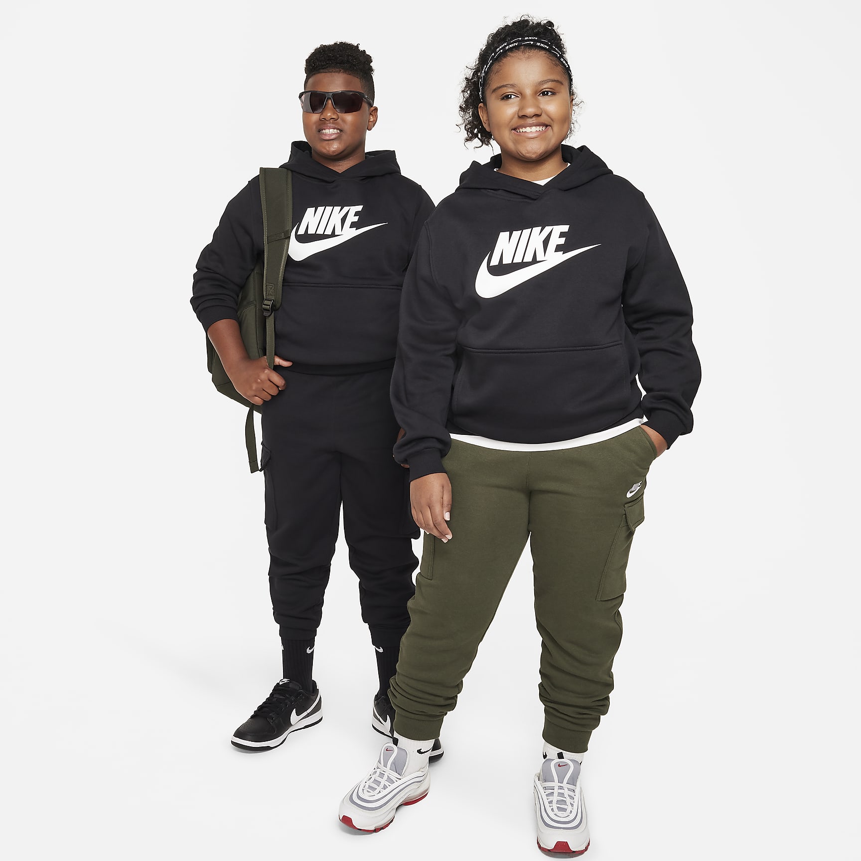 Nike Sportswear Club Fleece Big Kids' Hoodie (Extended Size)