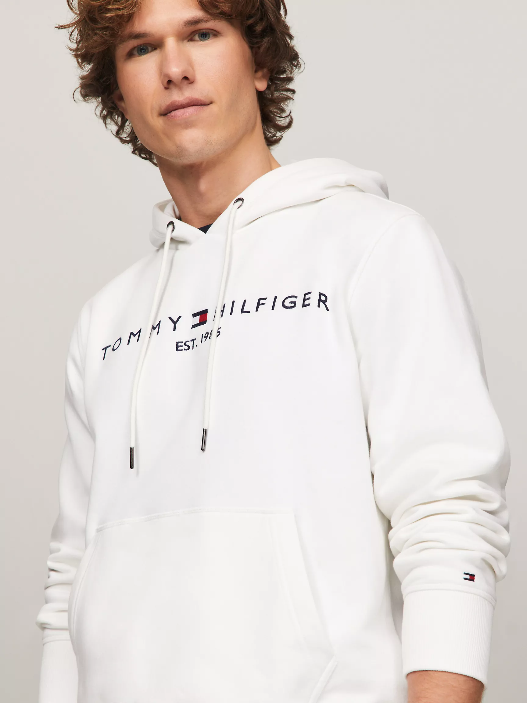 Мужское худи Tommy Hilfiger, Худи с вышитым логотипом Tommy