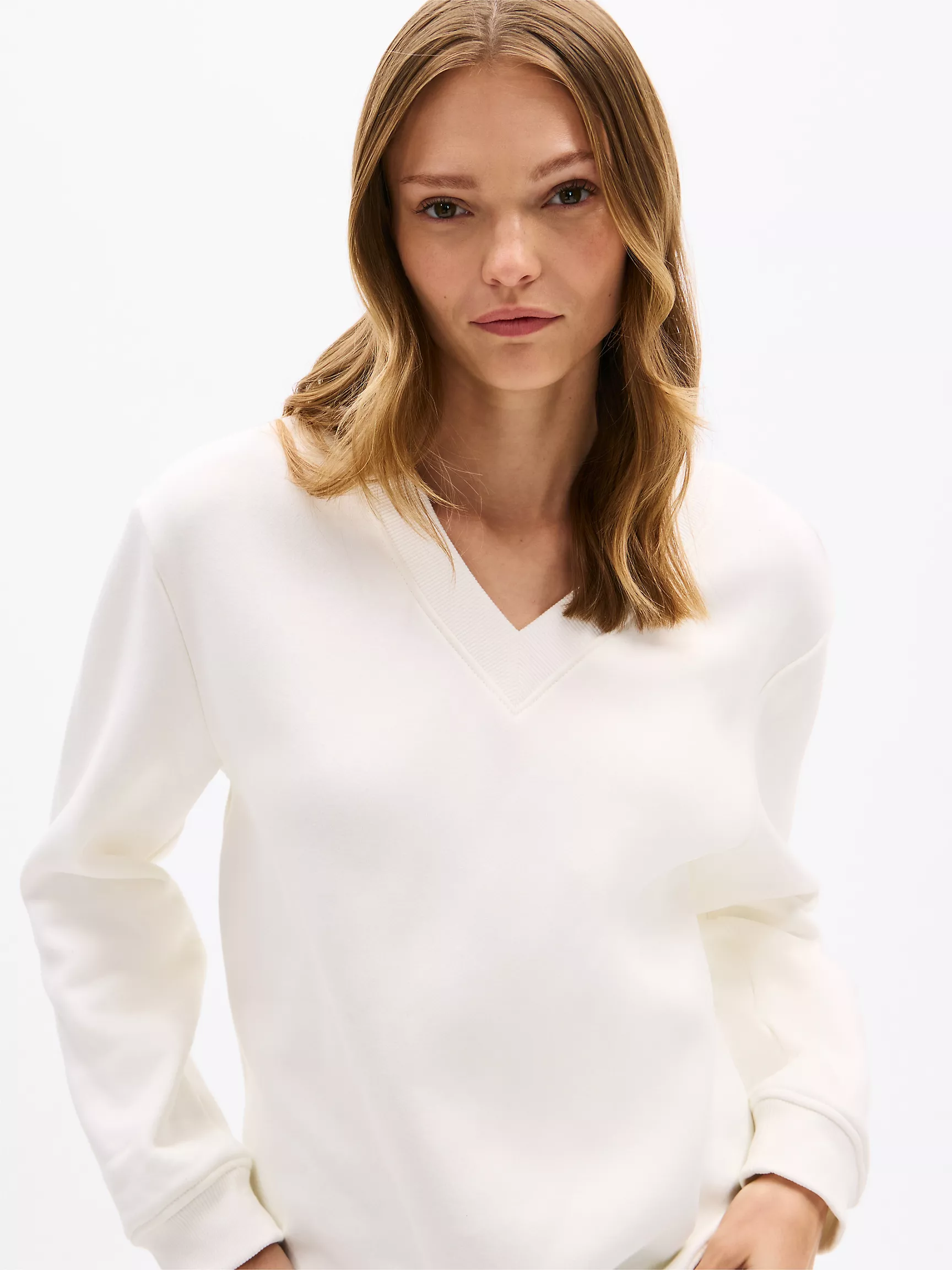 Женская толстовка Tommy Hilfiger, Свитшот с V-образным вырезом