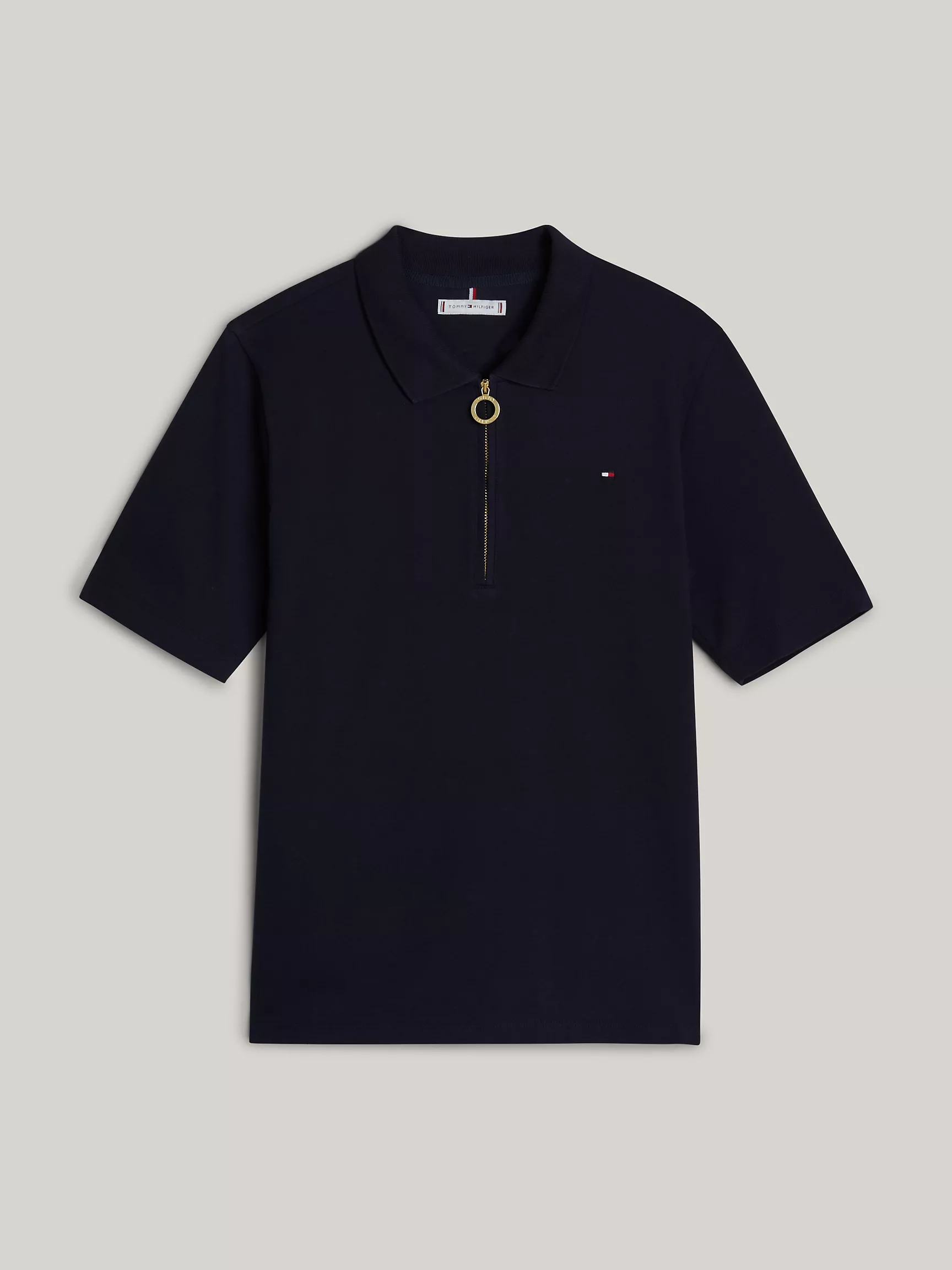 Женская рубашка Tommy Hilfiger, Эластичное хлопковое поло стандартного кроя