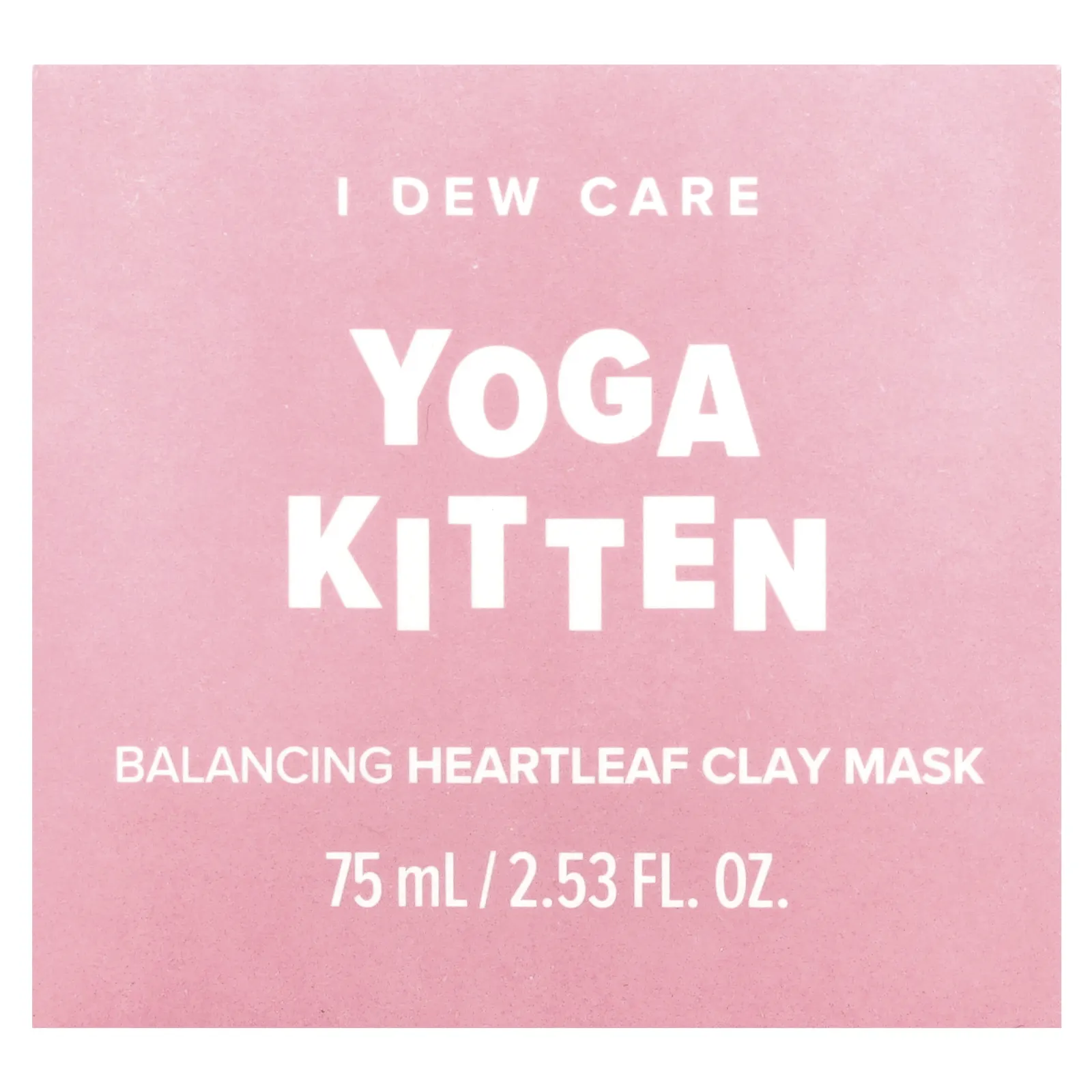 I Dew Care, Yoga Kitten, глиняная маска с баданом для восстановления баланса кожи, 75 мл (2,53 жидк. унции)