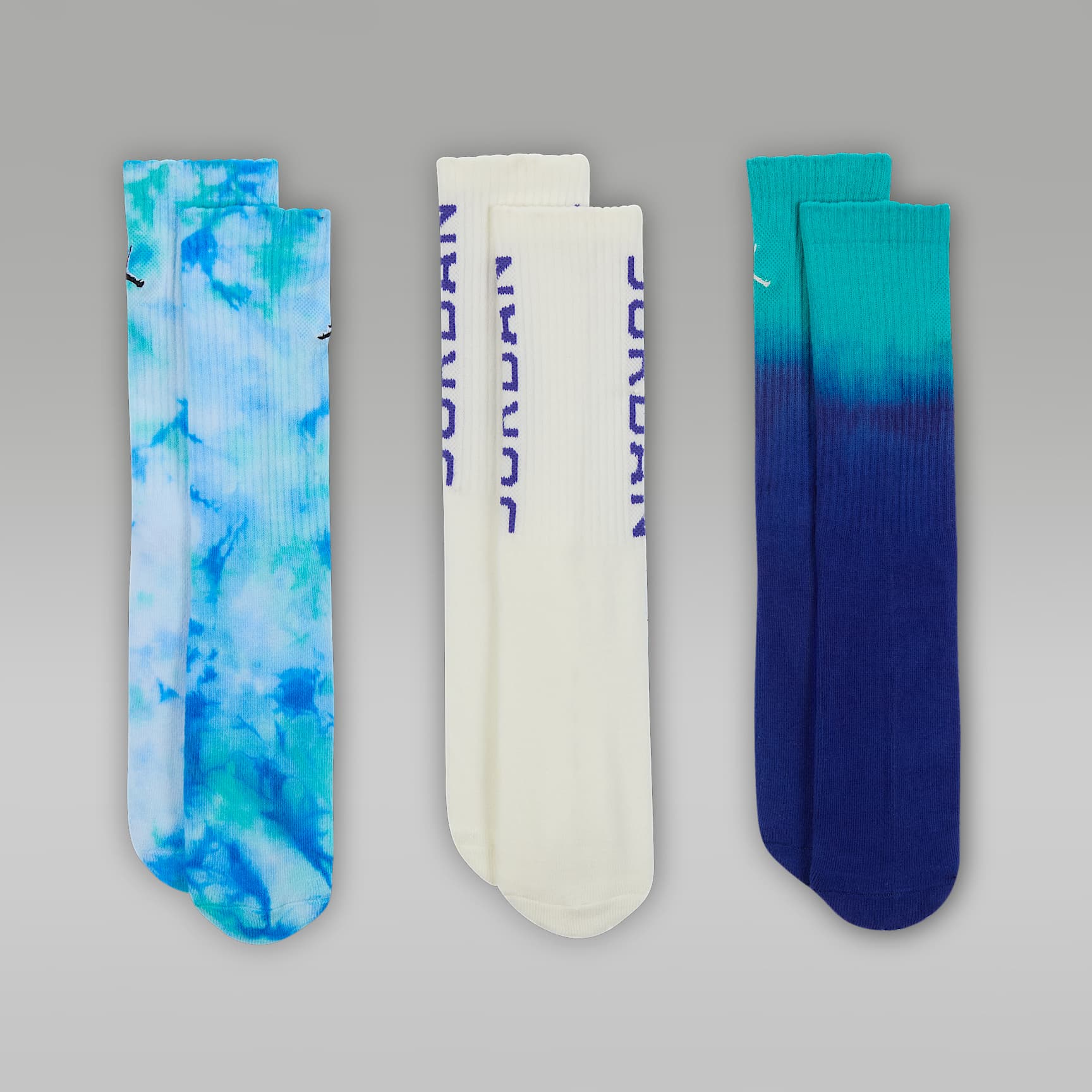 Jordan Essentials Big Kids' Poolside Crew Socks (3 Pairs)