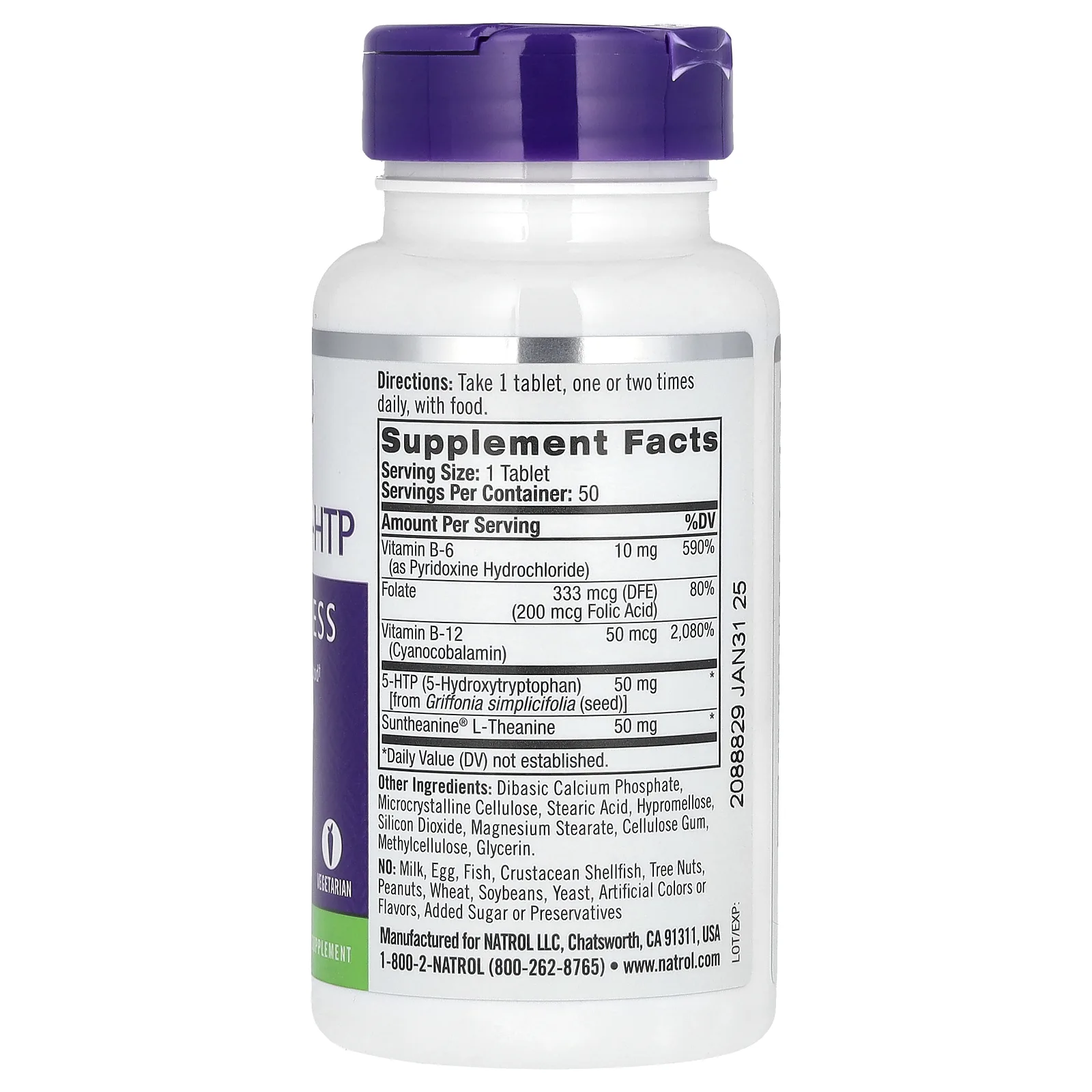 Natrol, 5-HTP для хорошего настроения, 50 таблеток