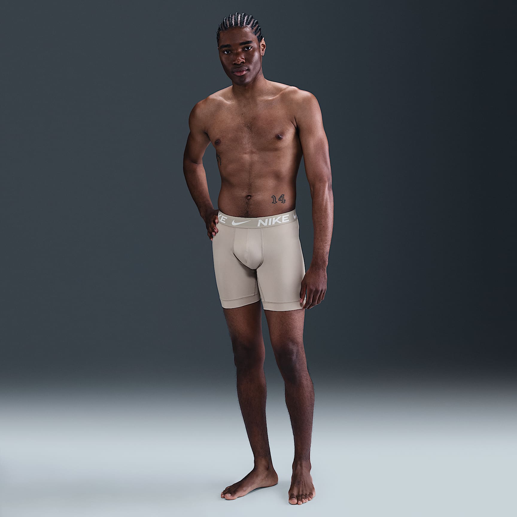 Nike Dri-FIT Essential Micro Long Boxer Briefs (3-Pack)