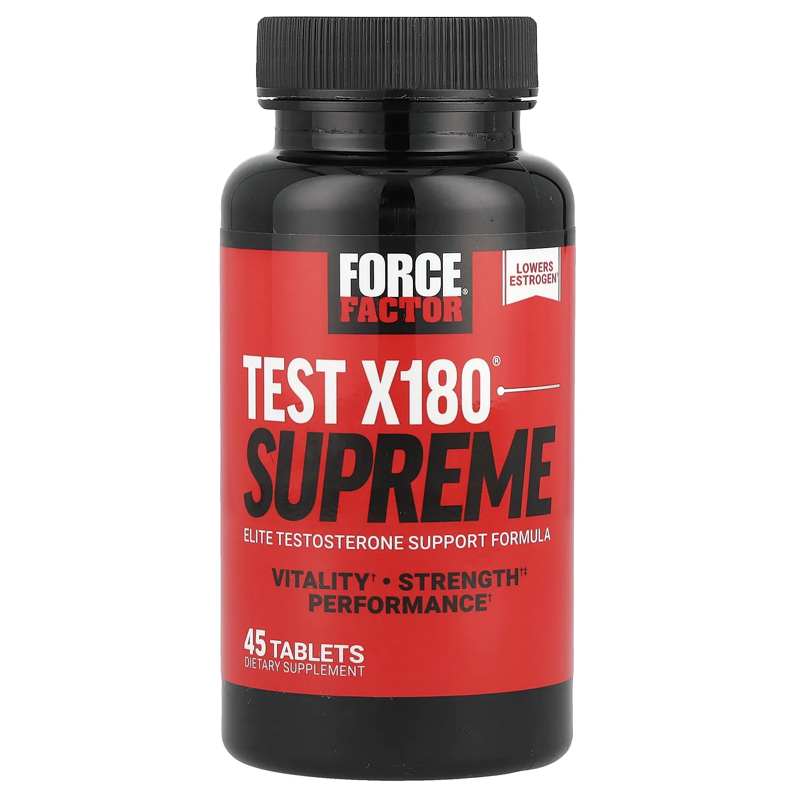 Force Factor, Alpha King Supreme, элитный бустер тестостерона, 45 таблеток