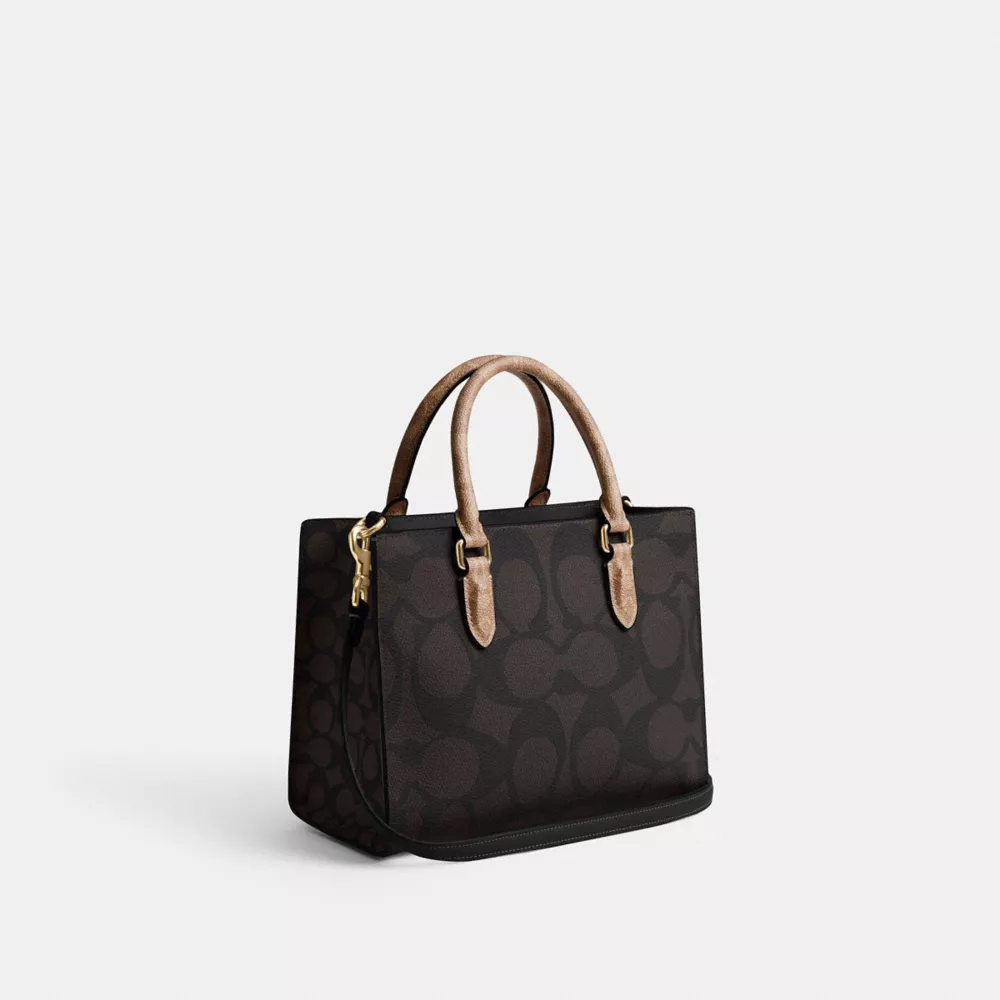 Сумка COACH Maggie Small Tote Bag In Blocked Signature Canvas