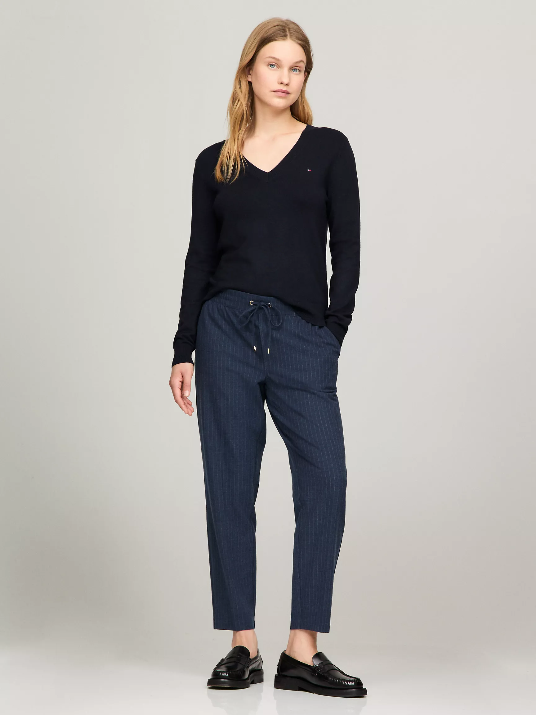 Женские брюки Tommy Hilfiger, Зауженные брюки на завязке
