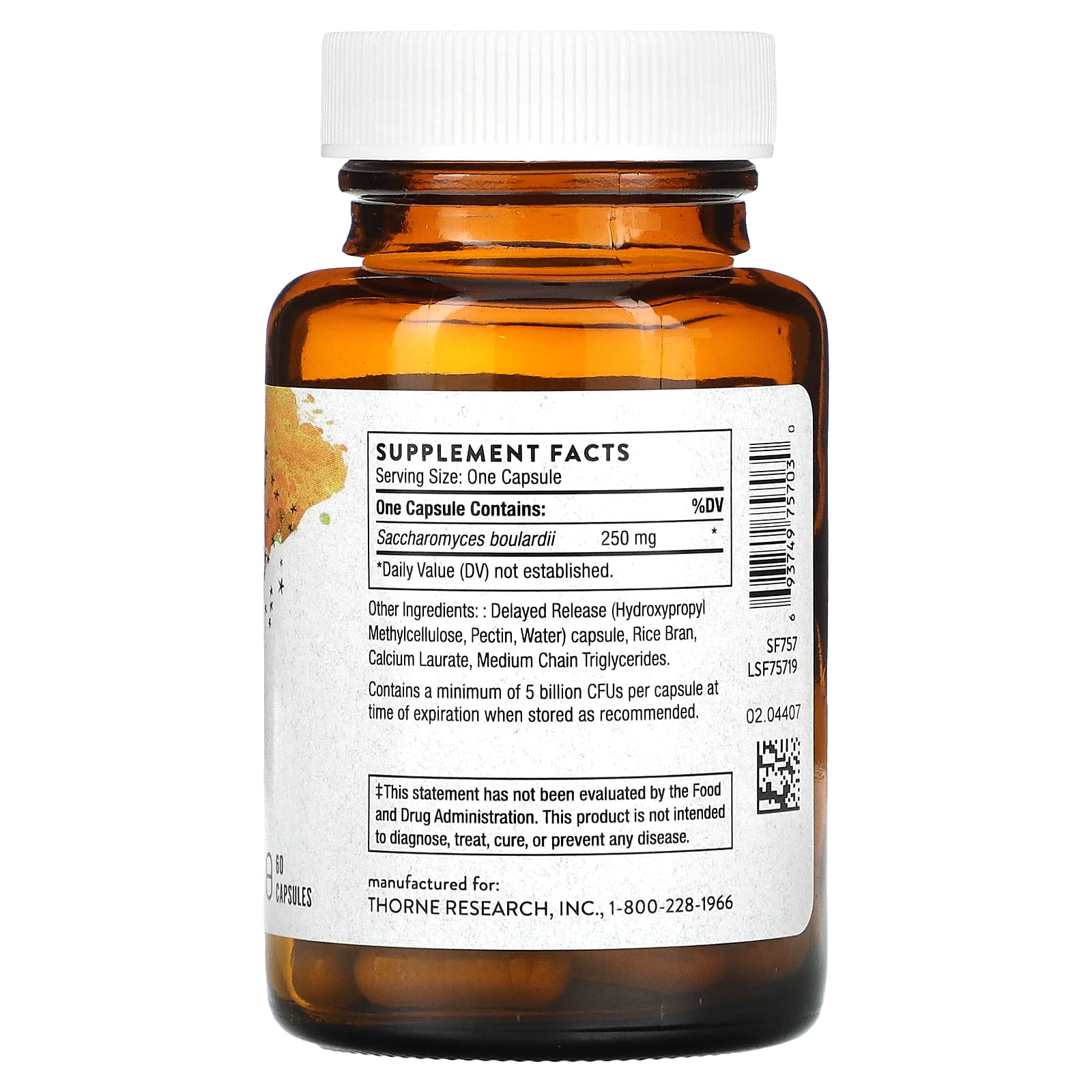 Thorne's, пробиотики, 60 капсул