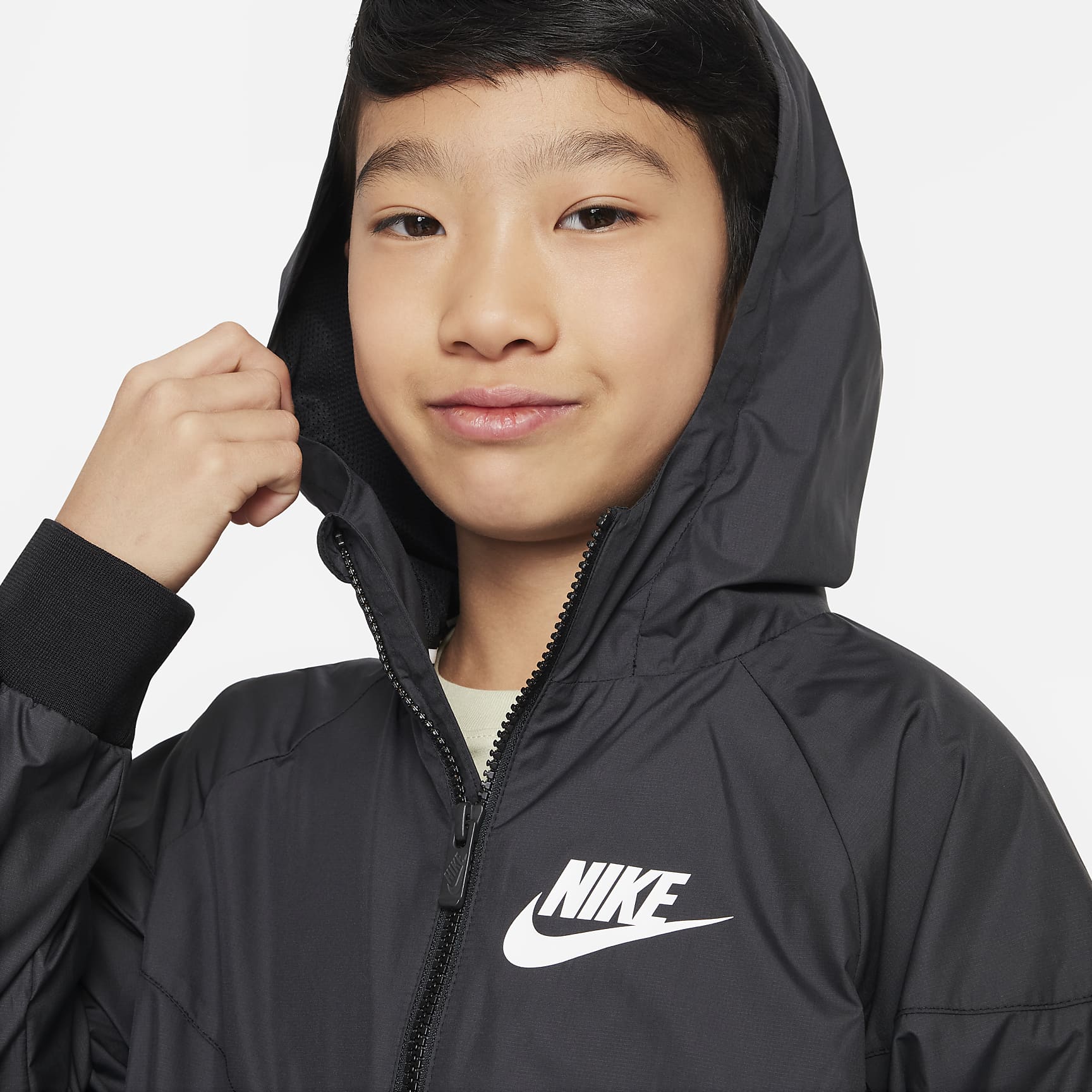 Nike Sportswear Windrunner Big Kids' (Boys') Loose Hip-Length Hooded Jacket