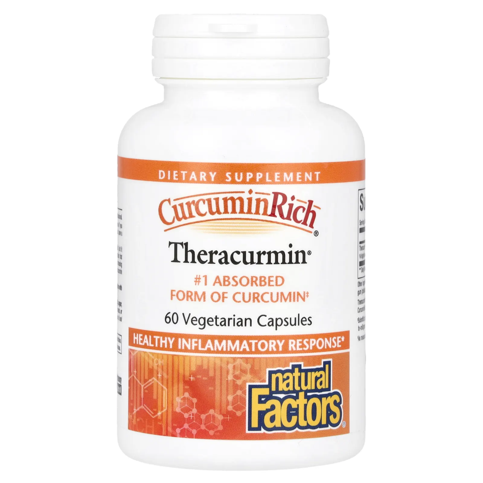 Natural Factors, CurcuminRich, Theracurmin, куркумин, 60 вегетарианских капсул