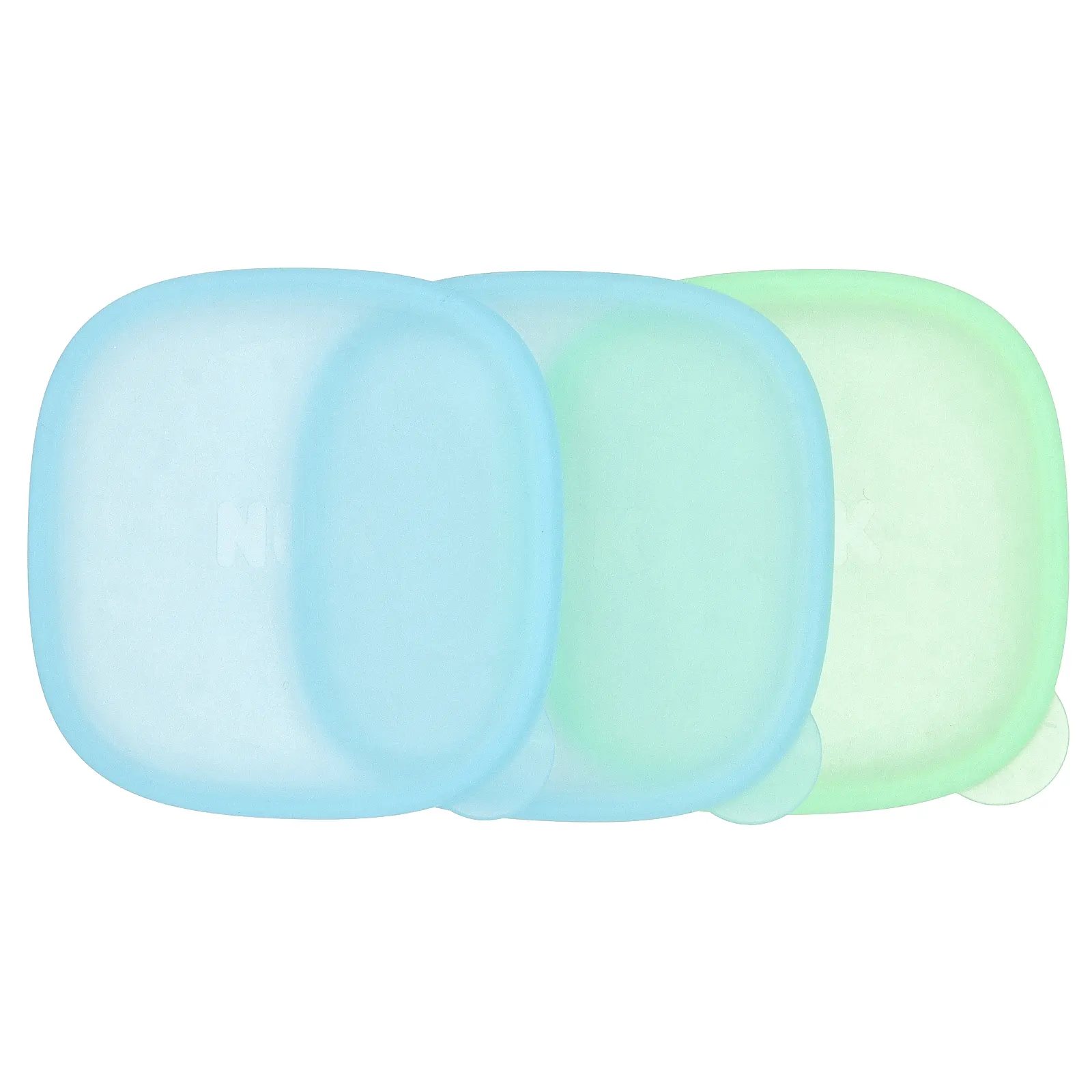 NUK, Миски для возрастных групп, для детей от 4 месяцев, синие и зеленые, 3 миски + 3 крышки