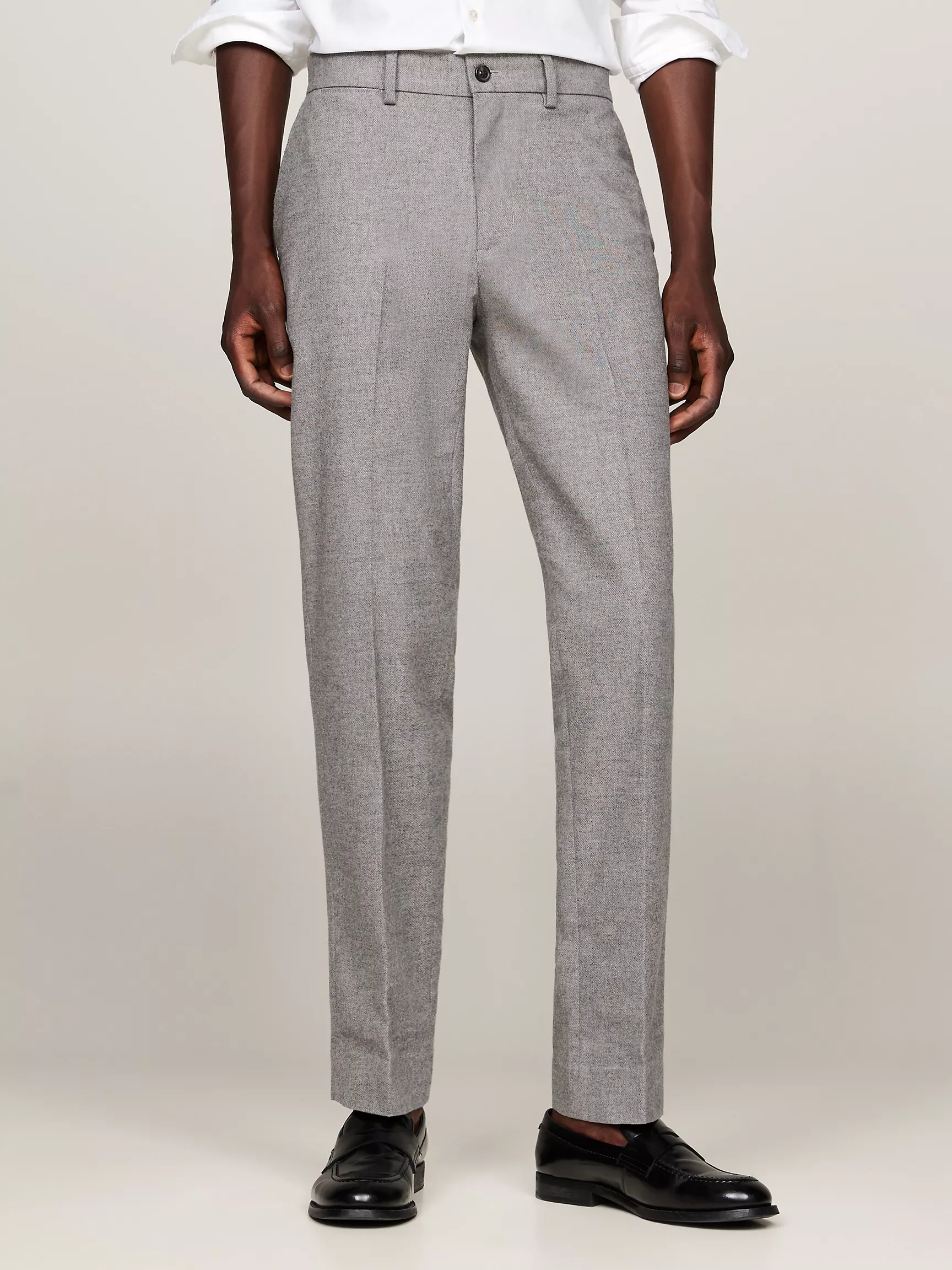 Мужские брюки Tommy Hilfiger, Брюки прямого кроя из меланжевой ткани