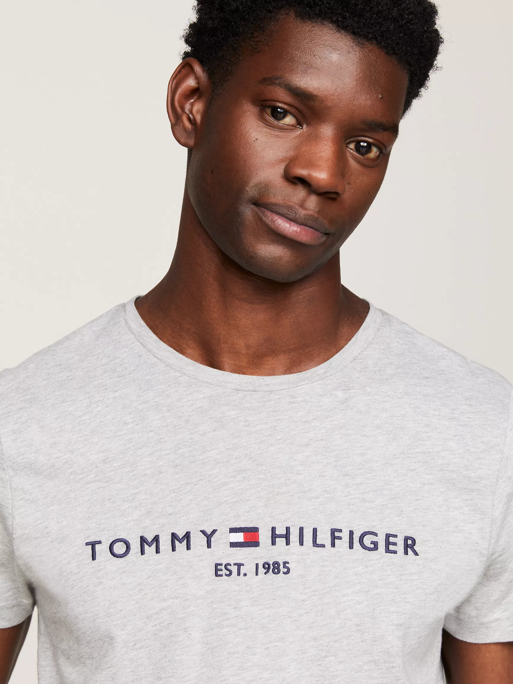 Мужская футболка Tommy Hilfiger, Футболка с вышитым логотипом Tommy