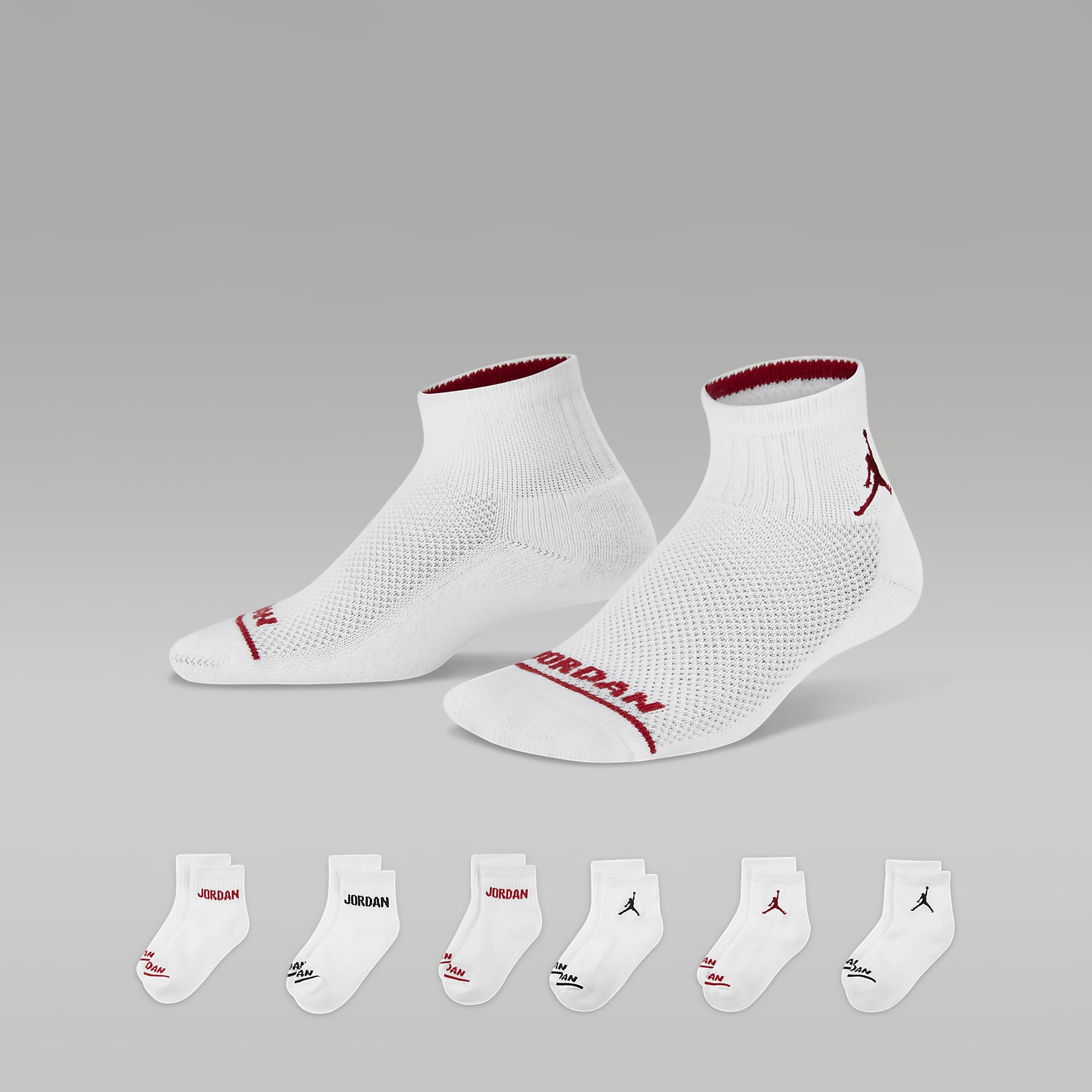 Jordan Big Kids' Legend Ankle Socks (6 Pairs)