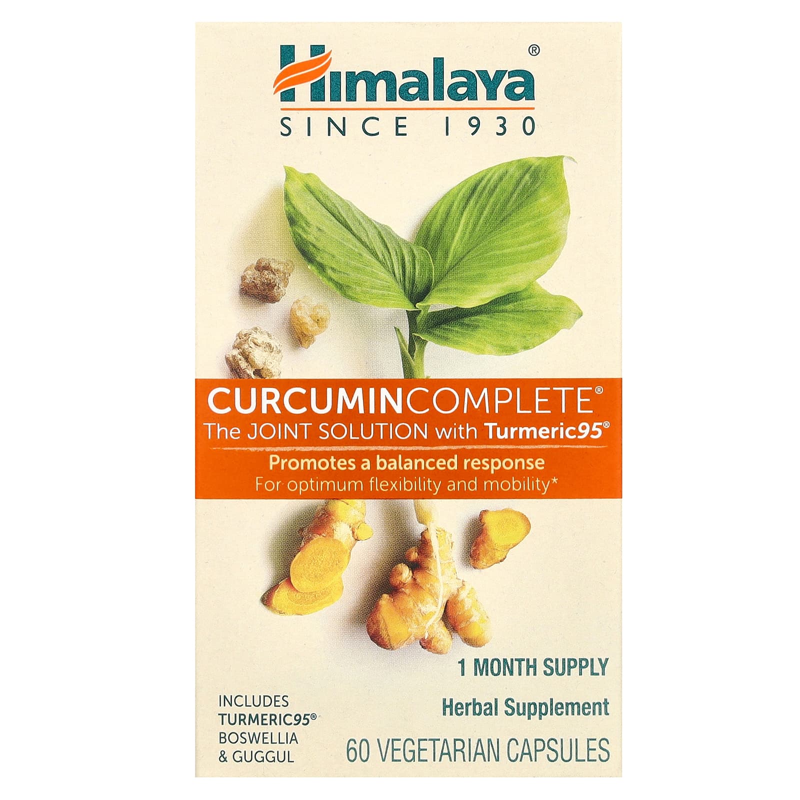 Himalaya, Curcumin Complete, Совместное решение, 60 вегетарианских капсул