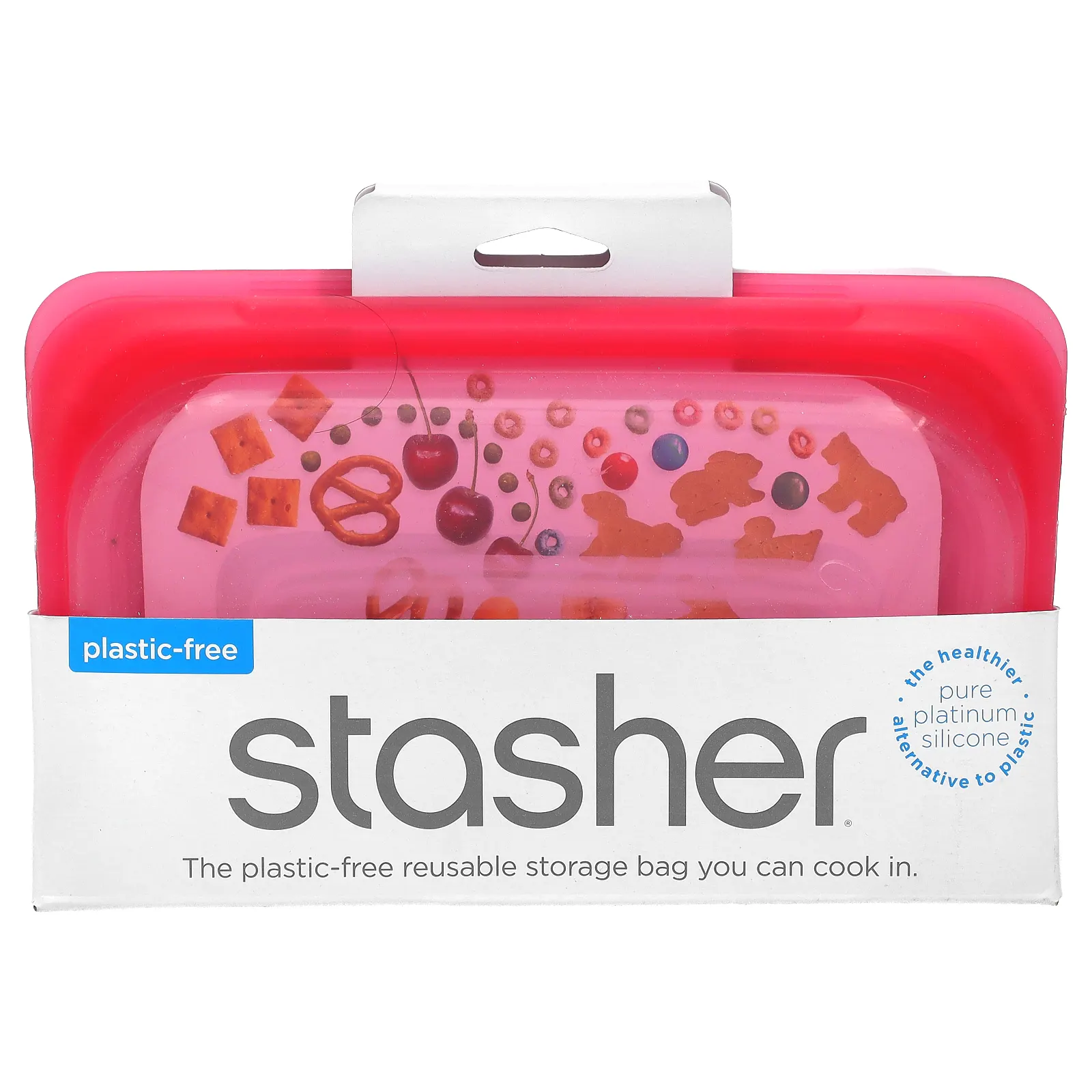 Stasher, Многоразовый силиконовый контейнер, для снеков, 293,5 мл (9,9 жидк. унции)