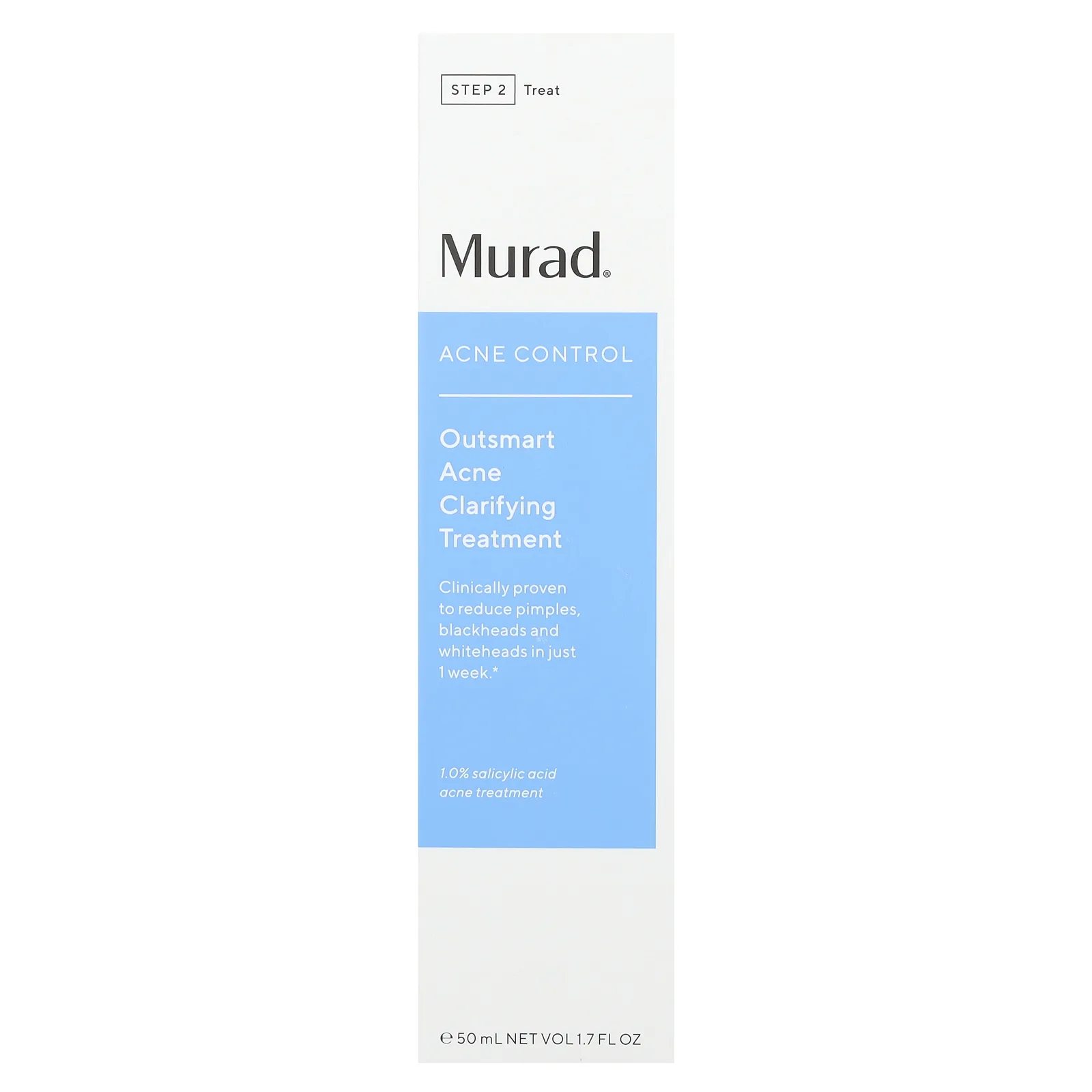 Murad, Acne Control, Outsmart, очищающее средство от акне, 50 мл (1,7 жидк. Унции)