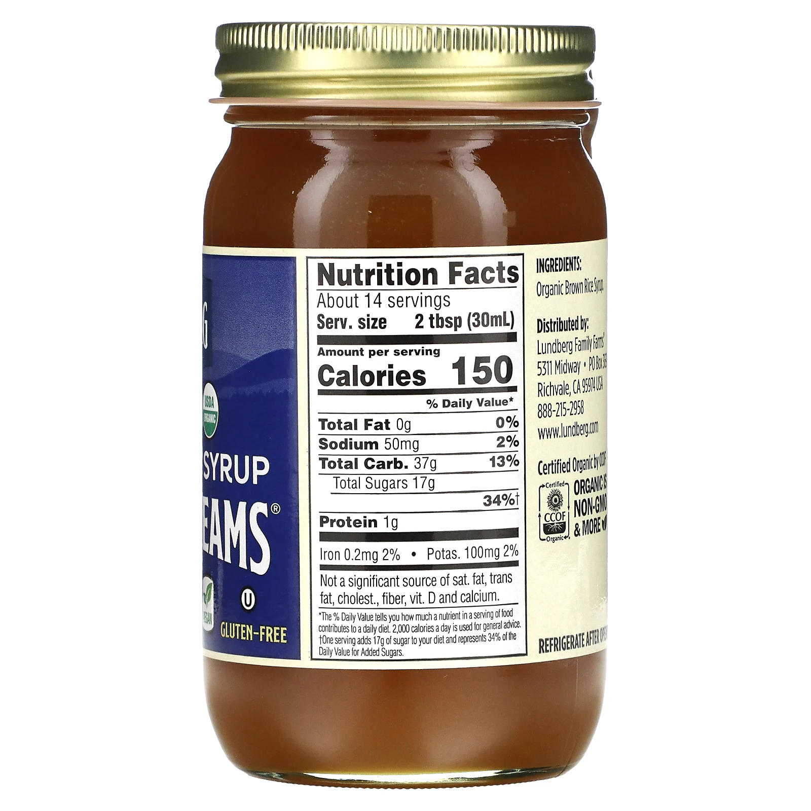 Lundberg, Sweet Dreams, Органический сироп из коричневого риса, 16 жидких унций (450 мл)