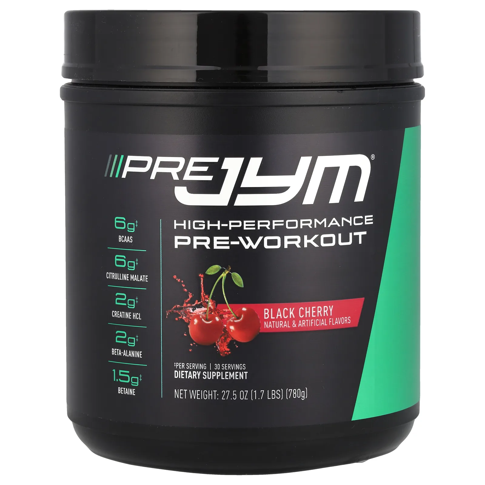 JYM Supplement Science, Pre JYM, высокоэффективное средство перед тренировкой, с вишней, 780 г (1,7 фунта)