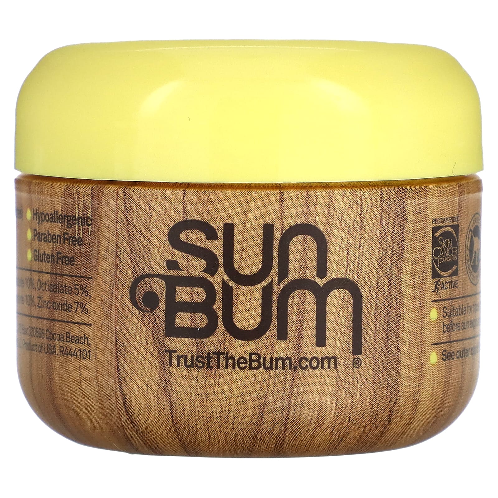 Sun Bum, Clear 50, солнцезащитный лосьон премиального качества с оксидом цинка, SPF 50, 30 мл (1 жидк. Унция)