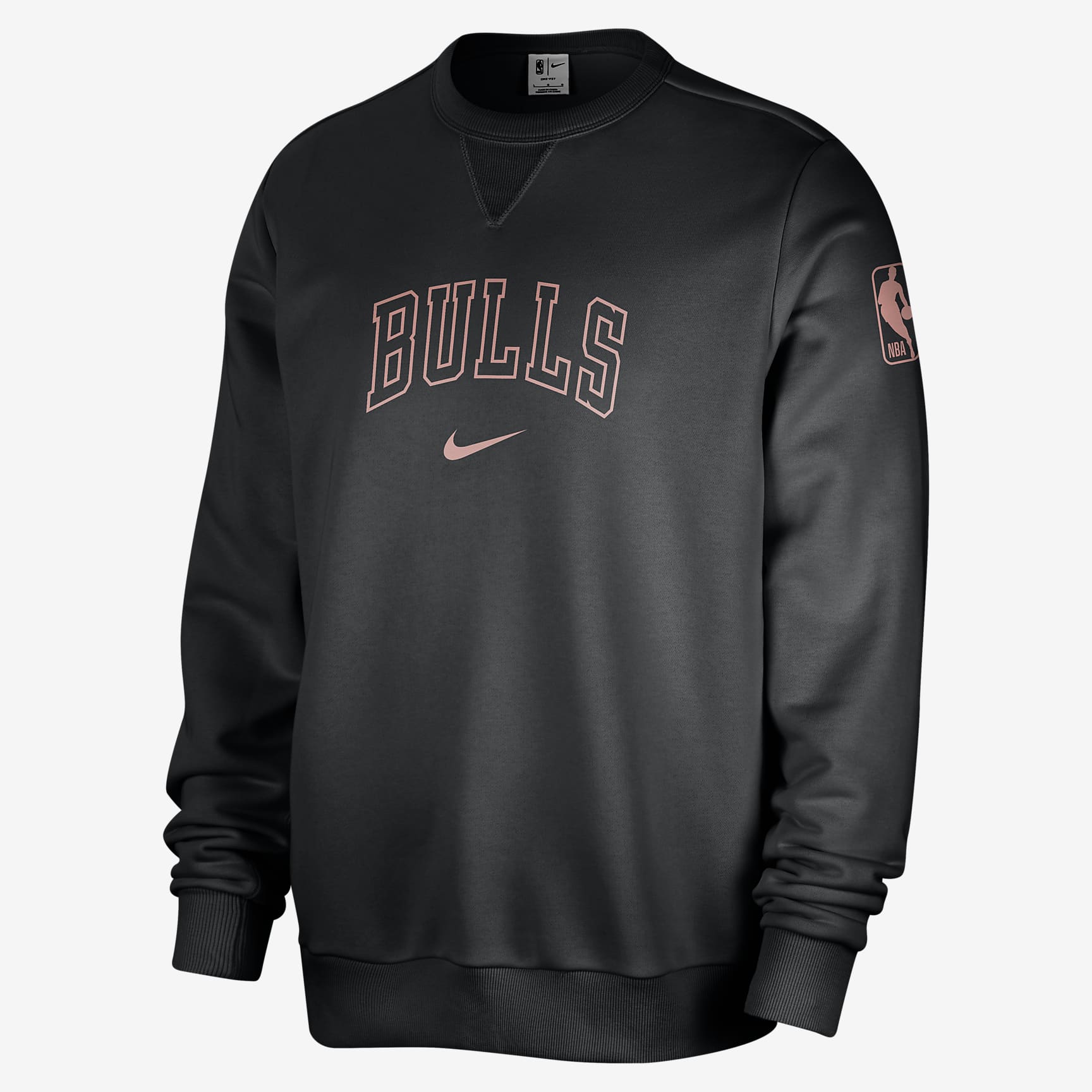 Chicago Bulls Standard Issue Men's Nike Dri-FIT NBA Crew-Neck Sweatshirt