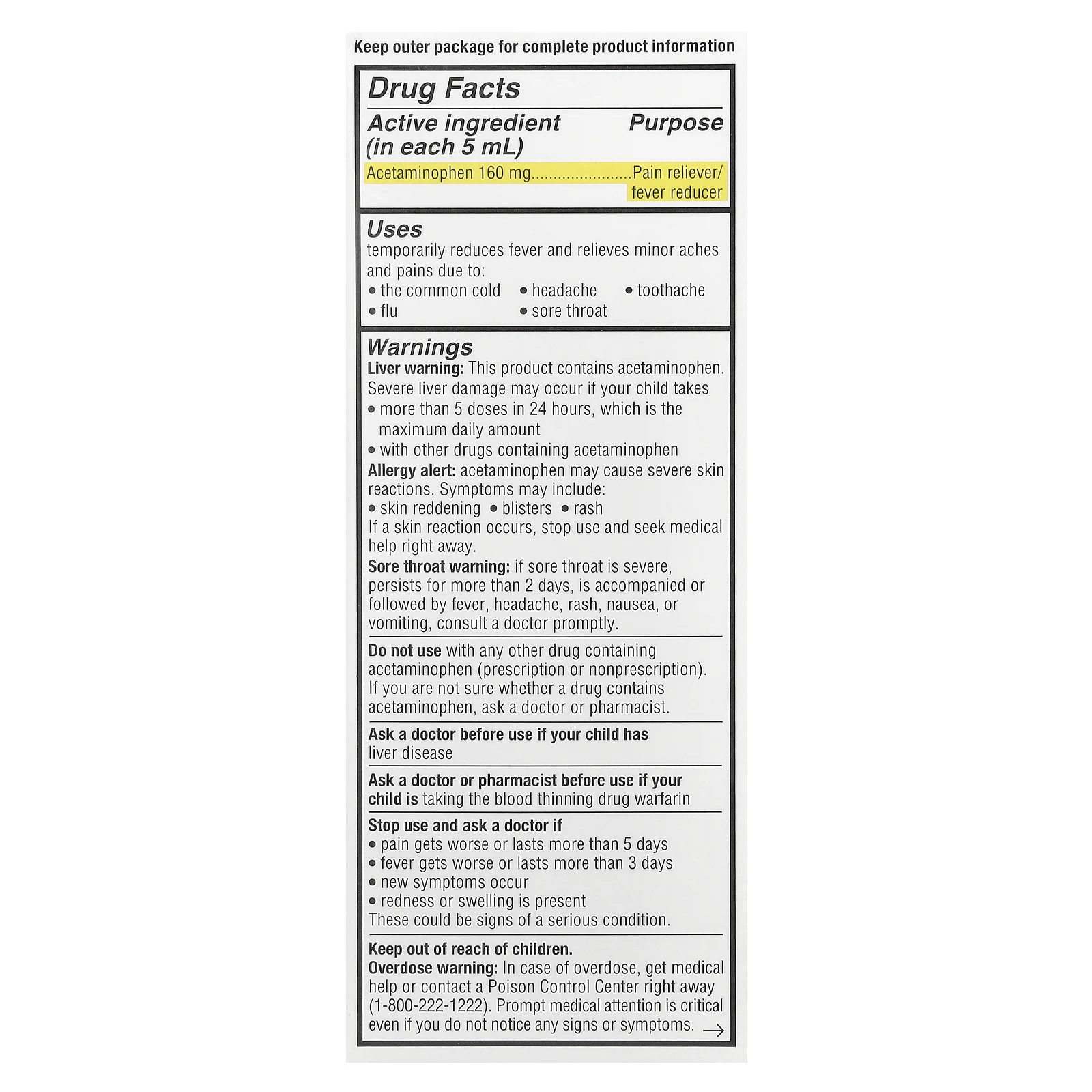 Genexa, Kids 'Pain & Fever, для детей 2–11 лет, органическая вишня, 118 мл (4 жидк. унц.)