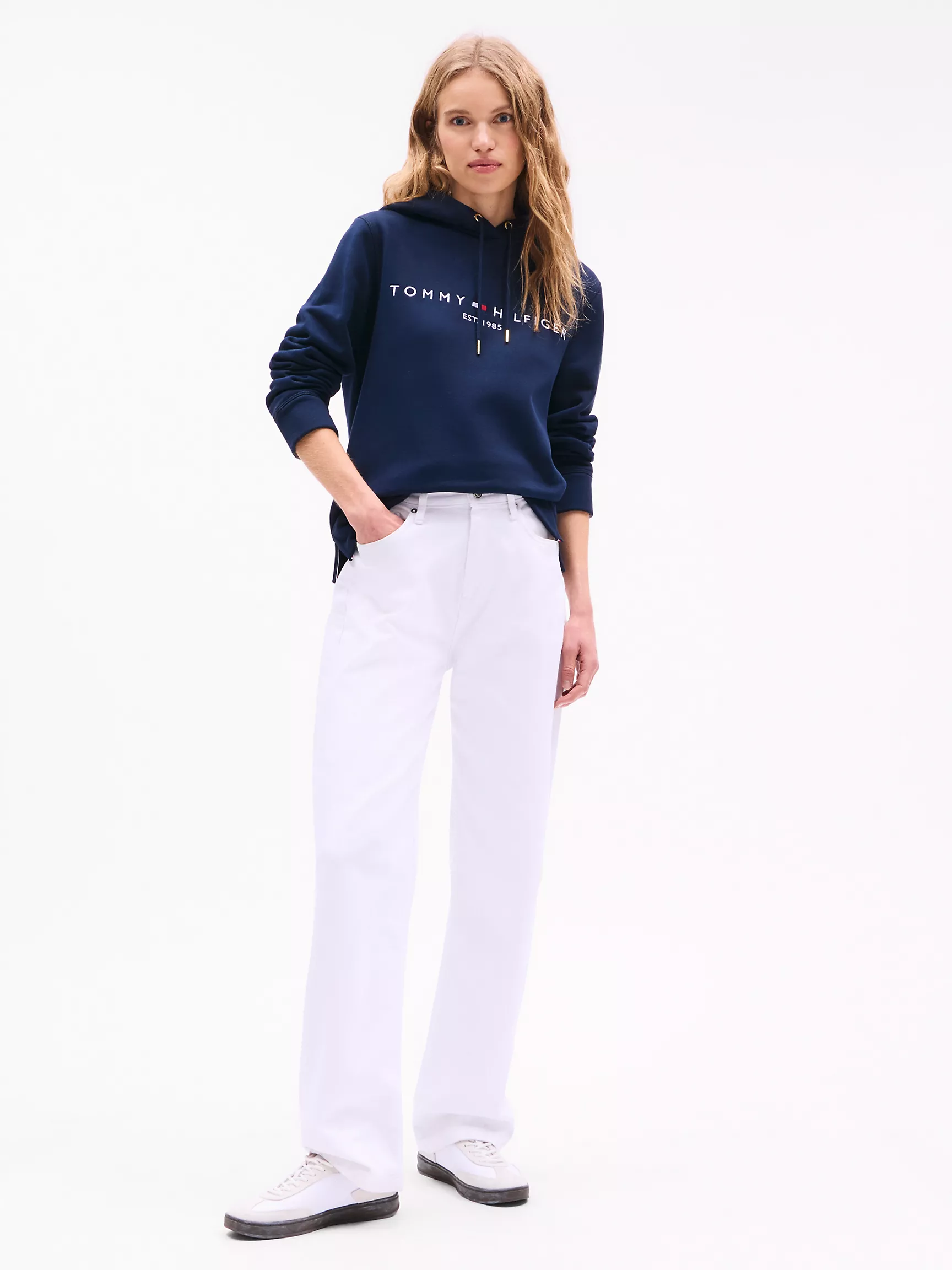 Женское худи Tommy Hilfiger, Худи с вышитым логотипом Tommy