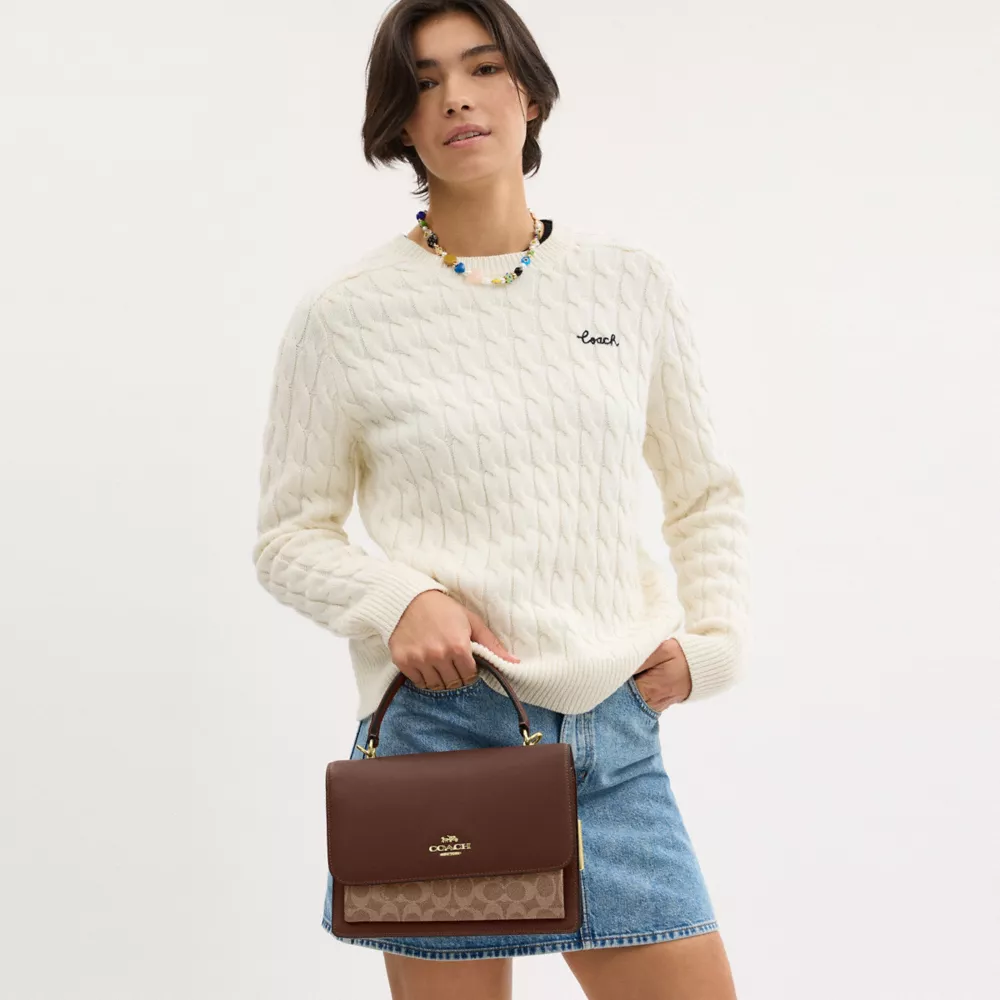 Сумка COACH Klare Top Handle Bag In Signature Canvas