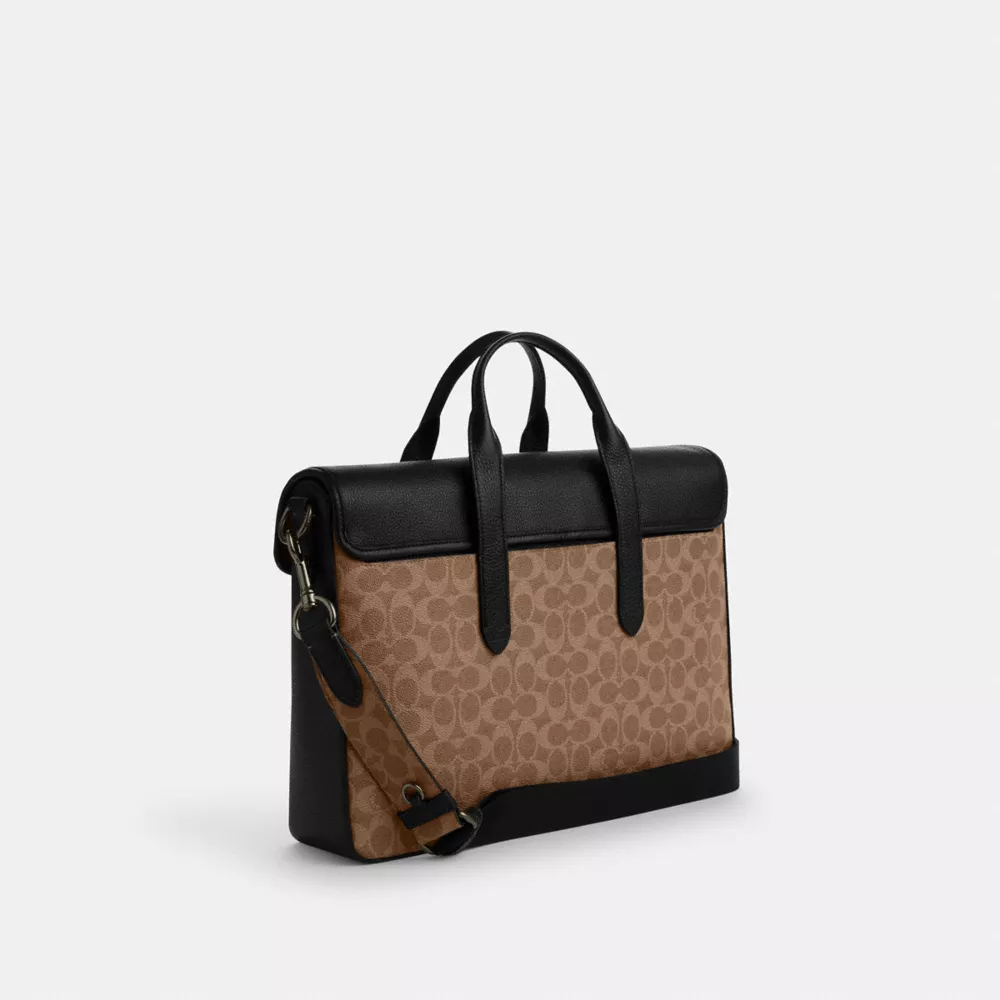 Сумка COACH Sullivan Portfolio Brief In Signature Canvas