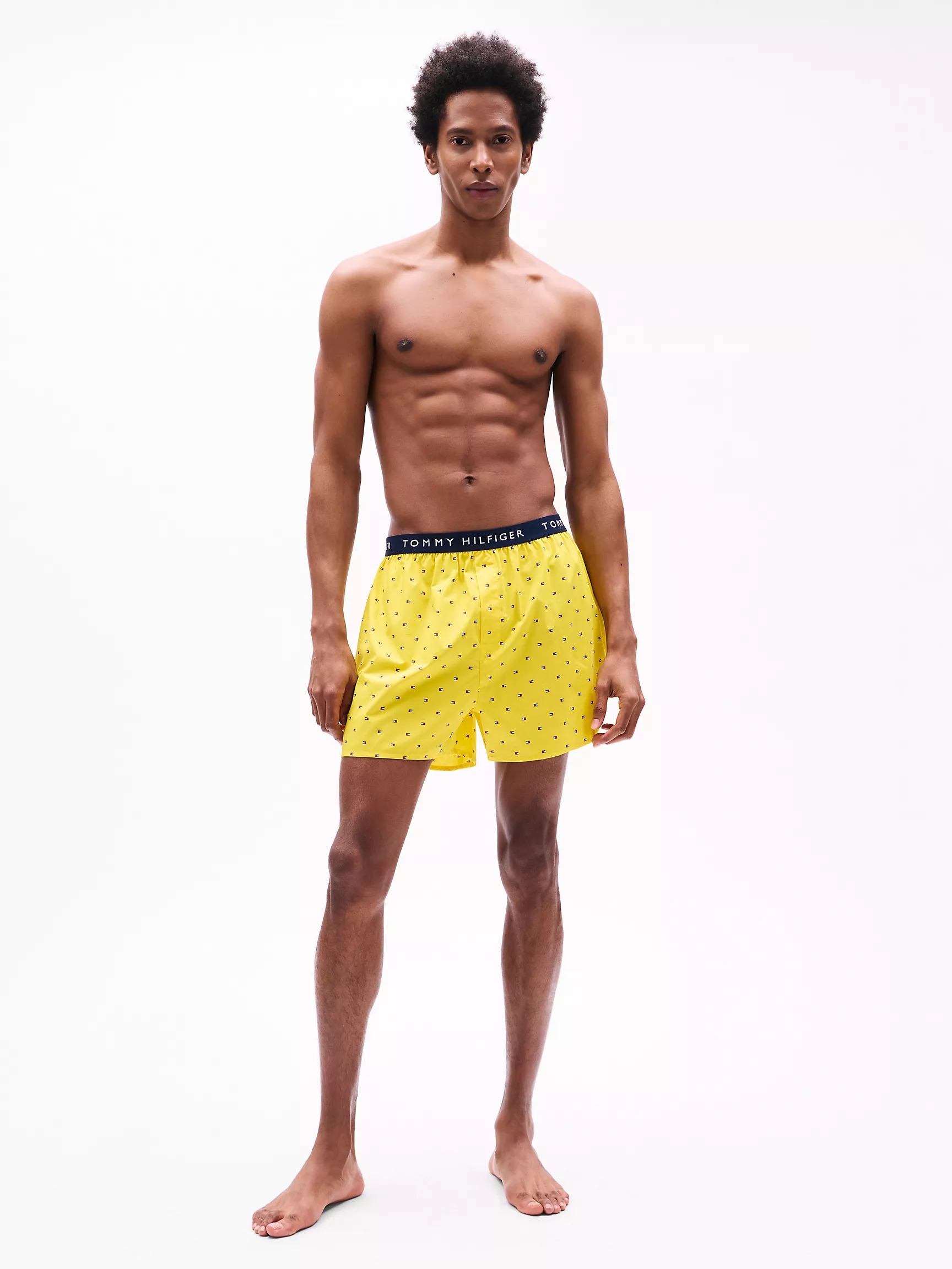 Мужское нижнее белье Tommy Hilfiger, Тканые боксёры Tommy с логотипом (набор 3 шт.)