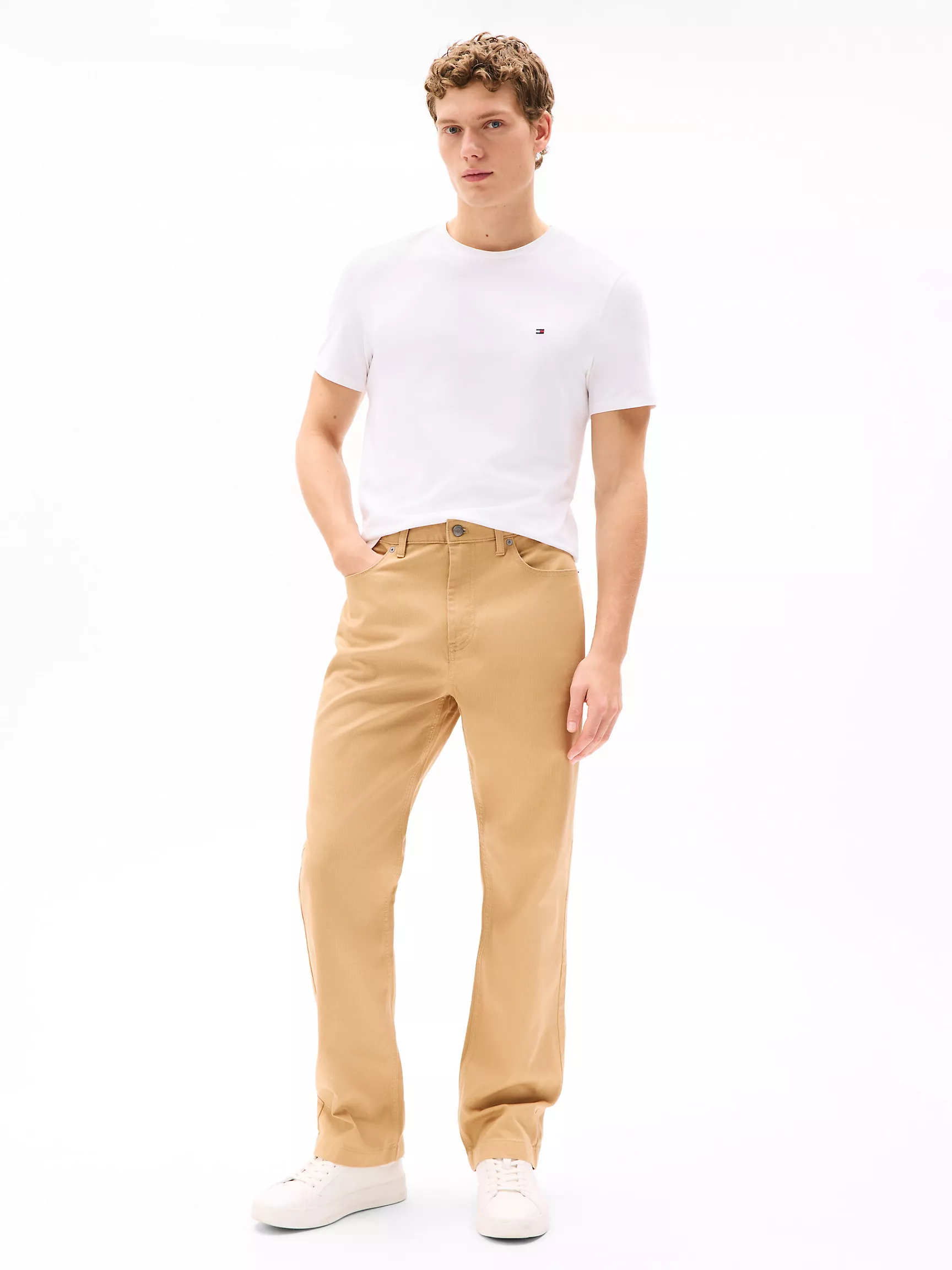 Мужские брюки Tommy Hilfiger, Прямые вельветовые брюки Bedford с пятью карманами