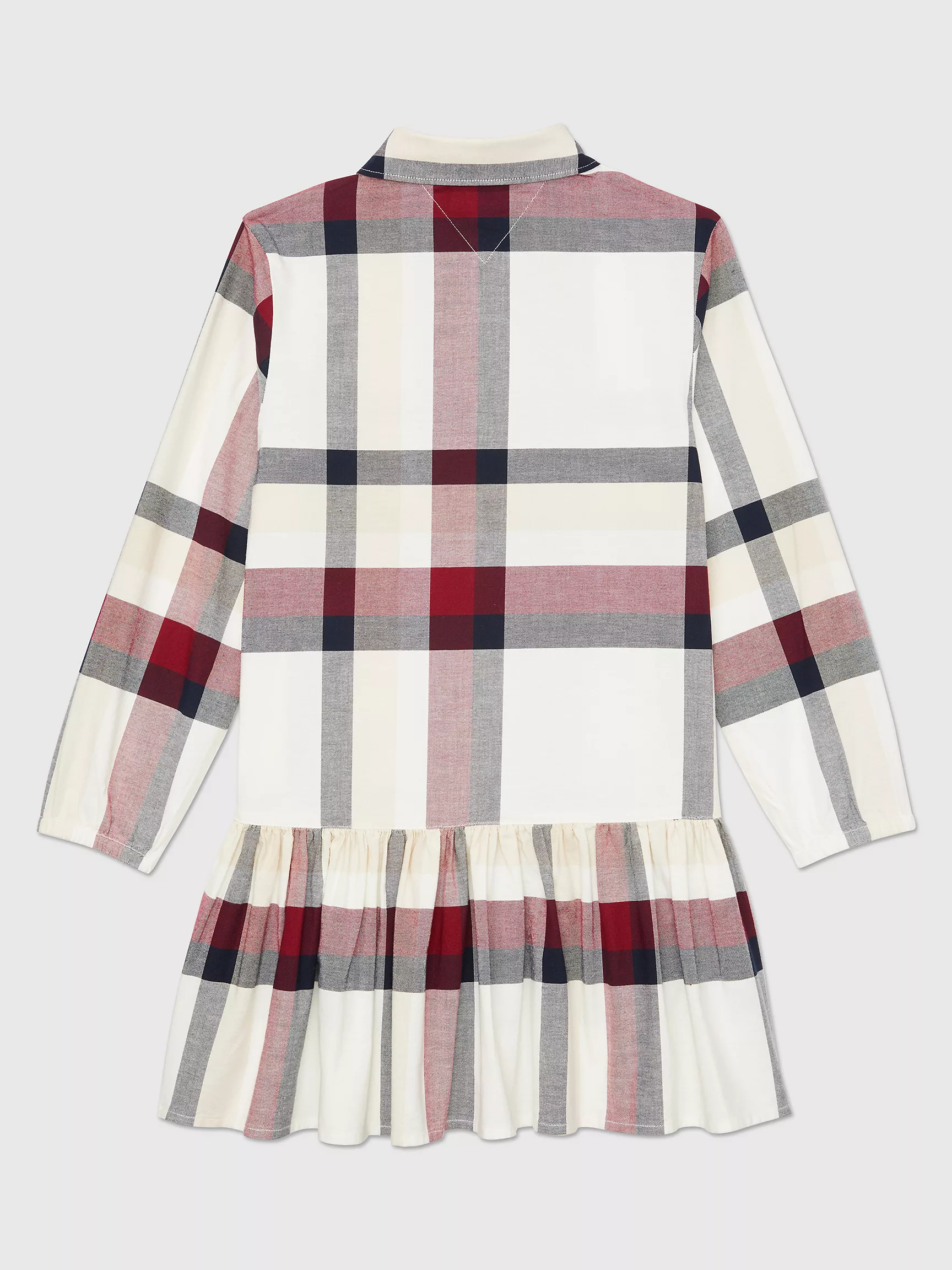 Платье для девочек Tommy Hilfiger, Детское платье-рубашка в клетку с рюшами