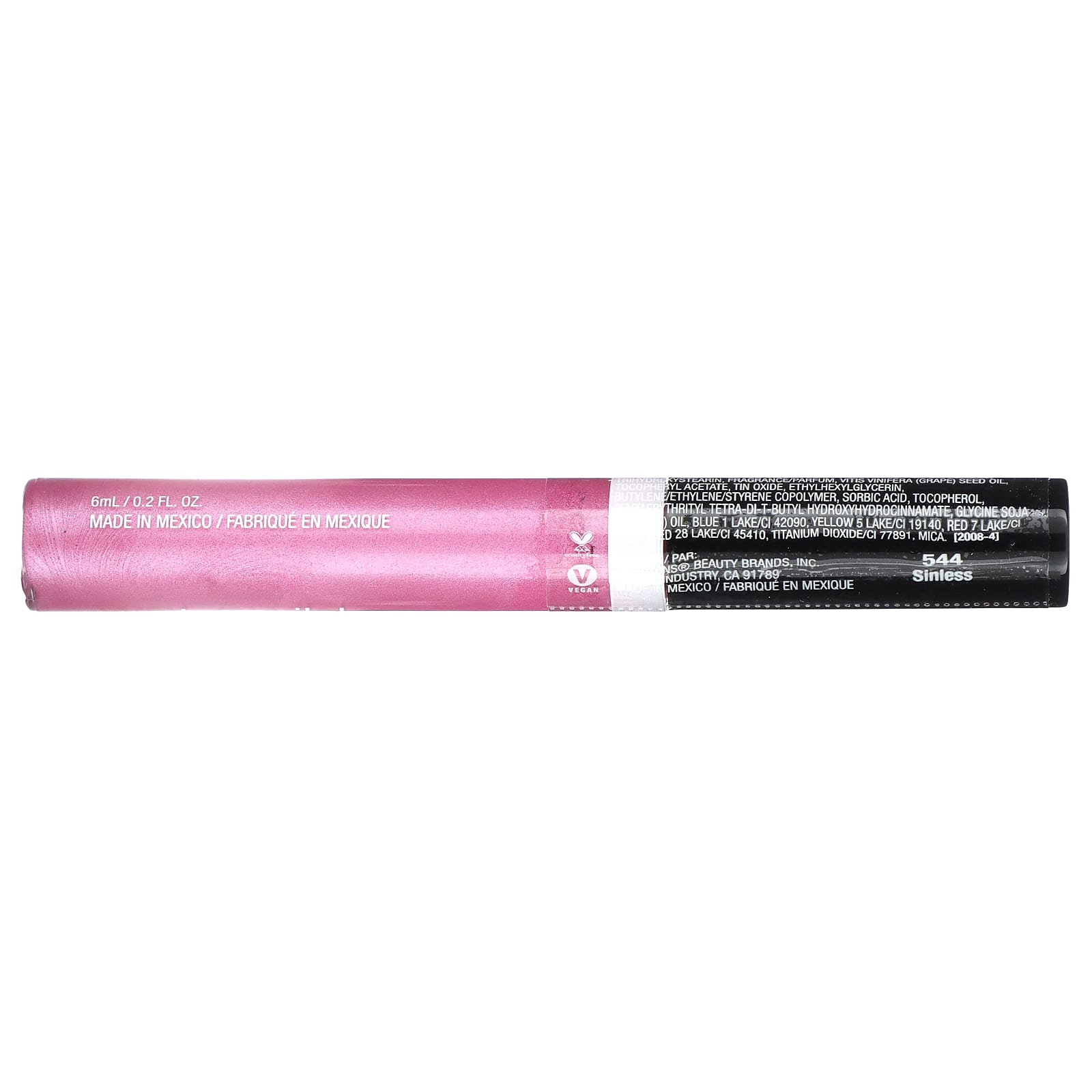 wet n wild, MegaSicks, блеск для губ, оттенок 544 Sinless, 6 мл (0,2 жидк. унции)