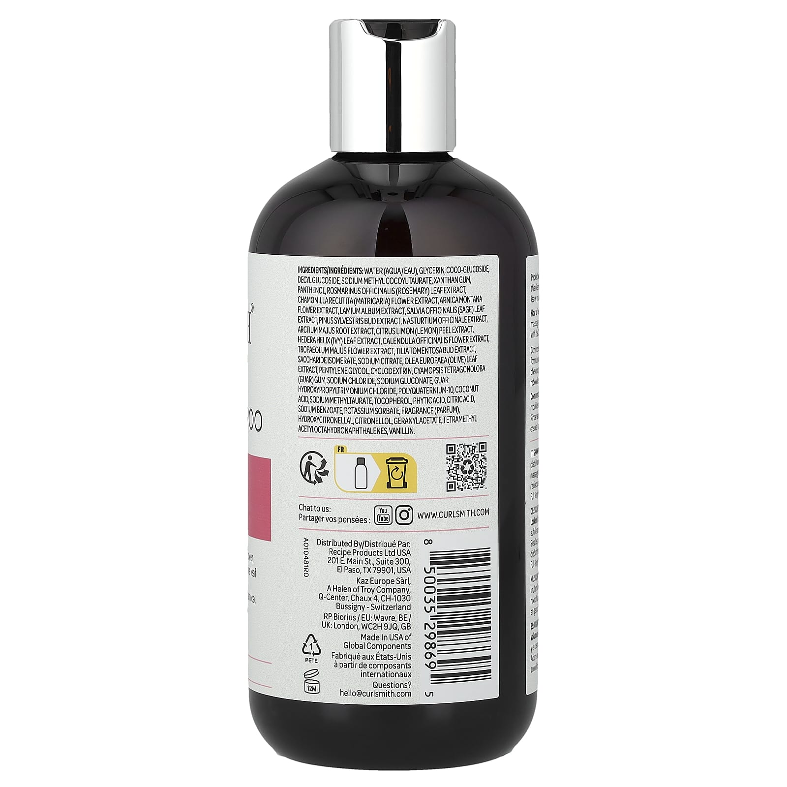 Curlsmith, невесомый шампунь для всего тела, тусклые локоны, 355 мл (12 жидк. унций)